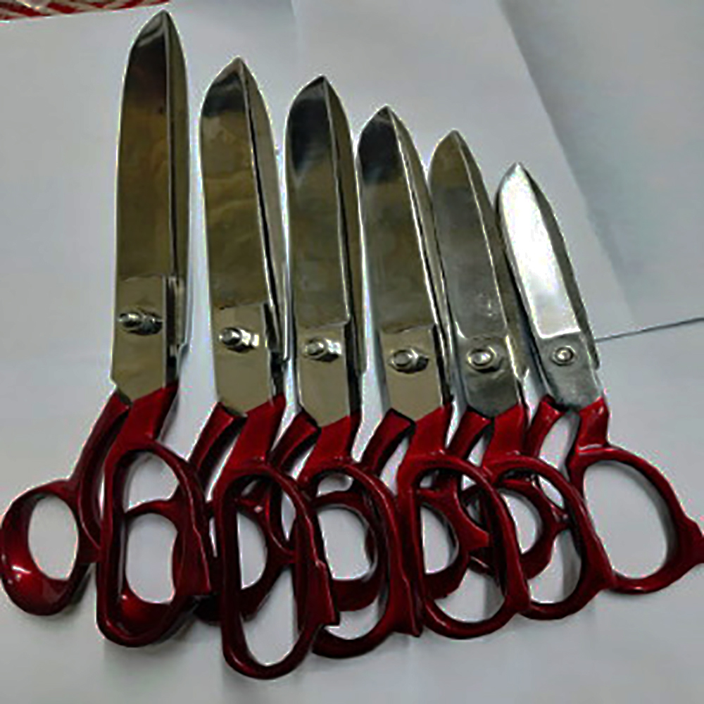 10" Tailor Scissors Stainless Steel Paper Coated Handle Household Scissors Garments Fabric Cutting  - view 6