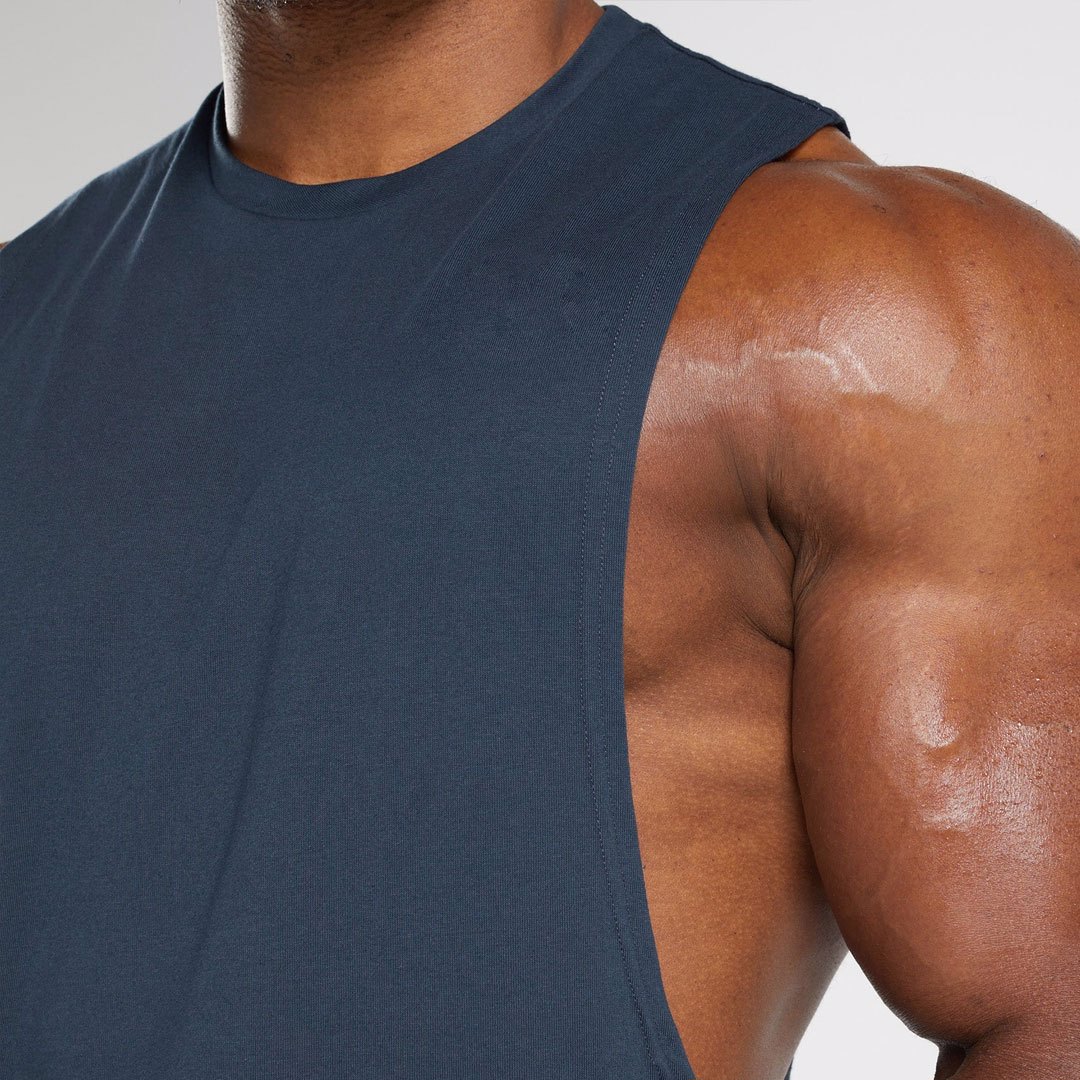 Custom Premium Cotton Tank top for Gym men and boys for Work out Custom workout Tank top - view 5