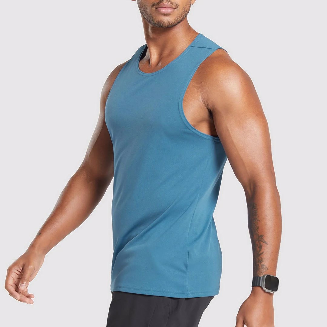Custom Premium 100% Polyester Tank top for Gym men and boys for Work out Custom workout Tank top - view 5