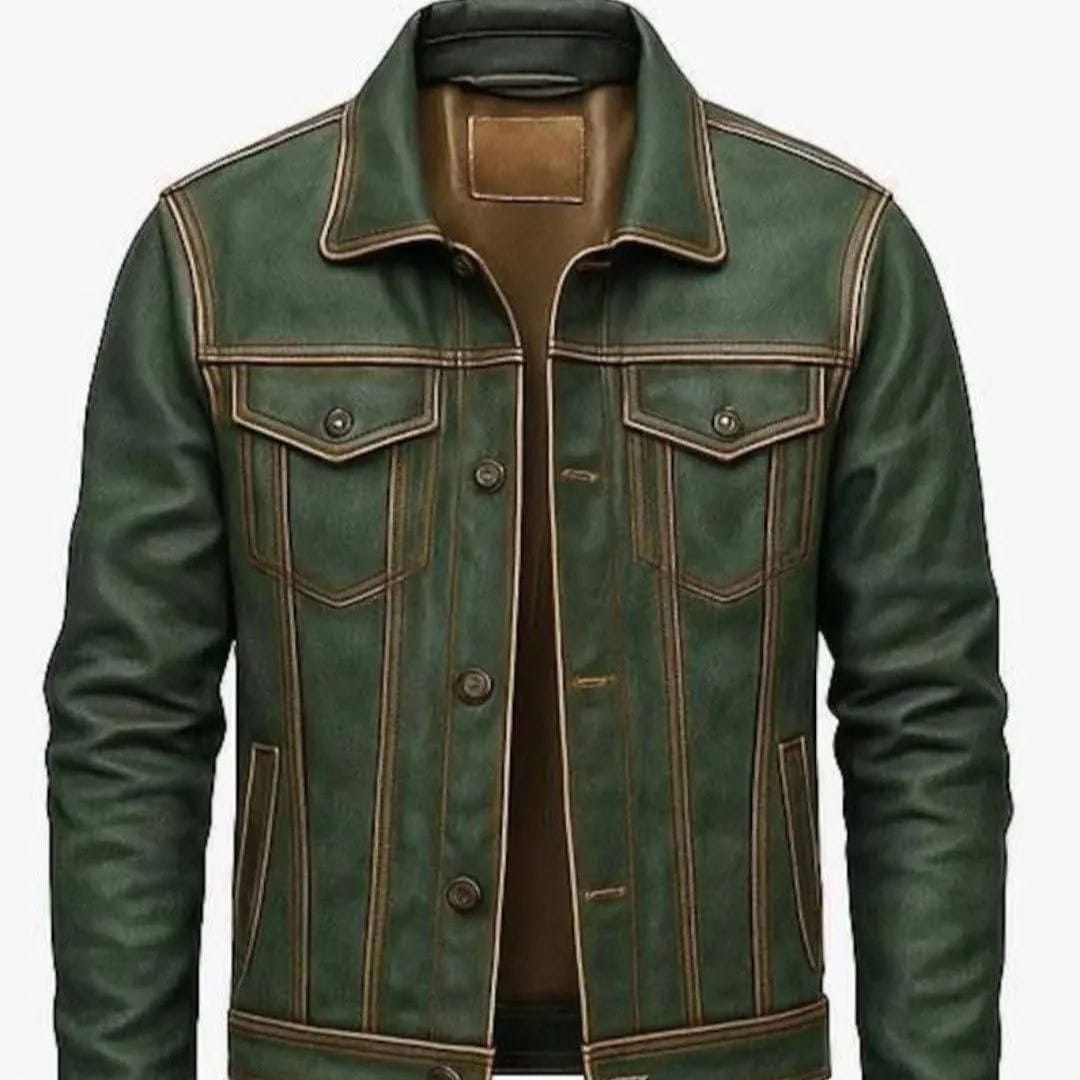 Stylish Sheep leather mate finish Jacket