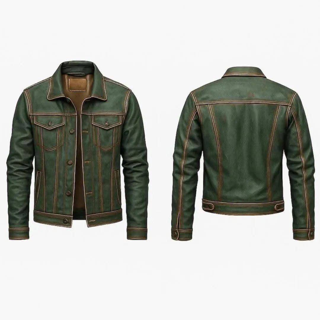 Stylish Sheep leather mate finish Jacket - view 2