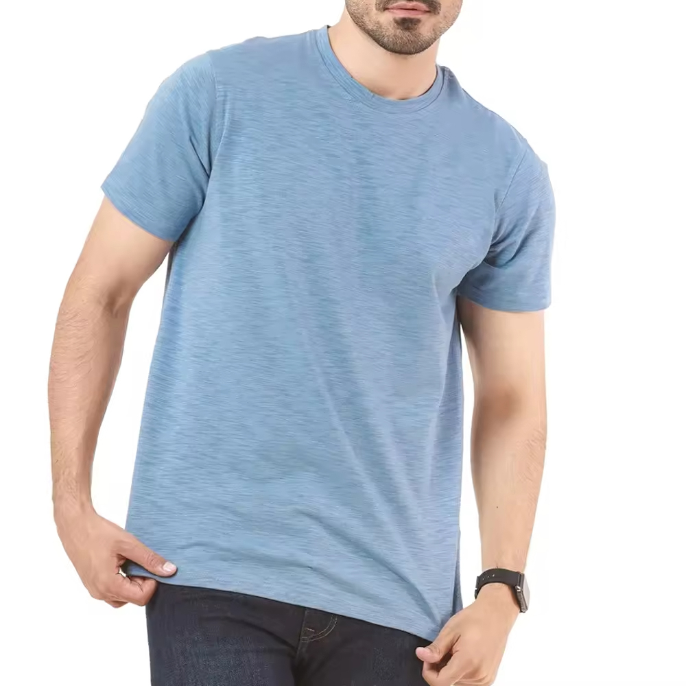 Men T shirts OEM standard quality  O neck sports t shirts Men's sports cotton T-shirt gym t-shirt - view 5