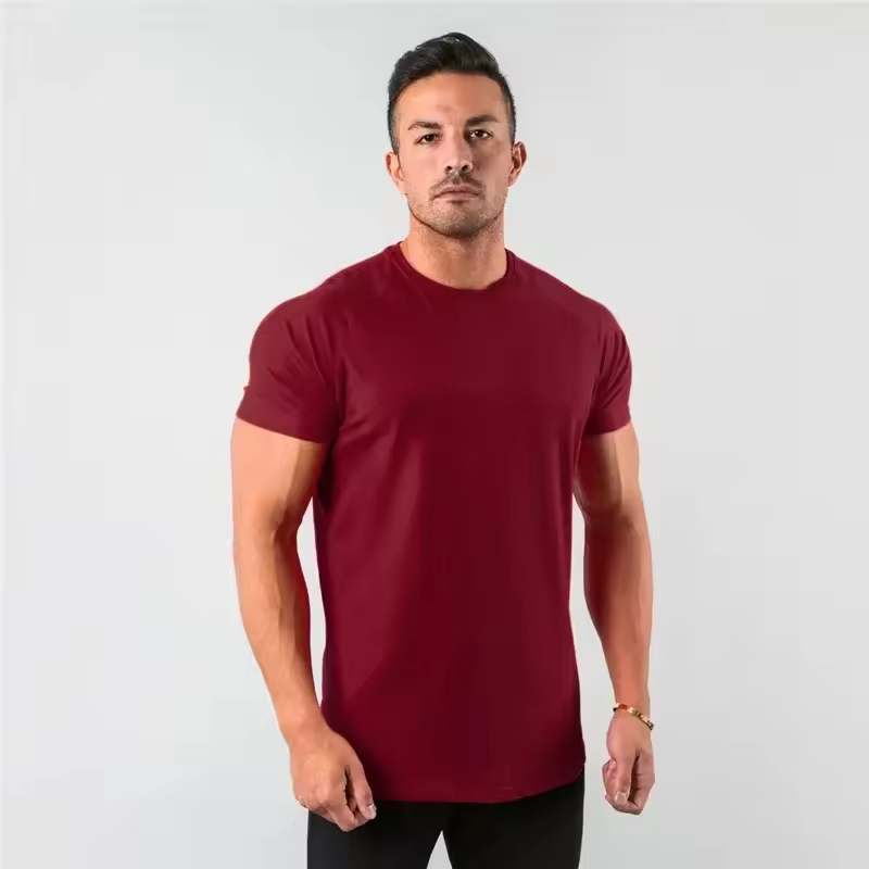 Men Running T-Shirt Top Tees Fitness Compression Shirt Gym t shirt for men