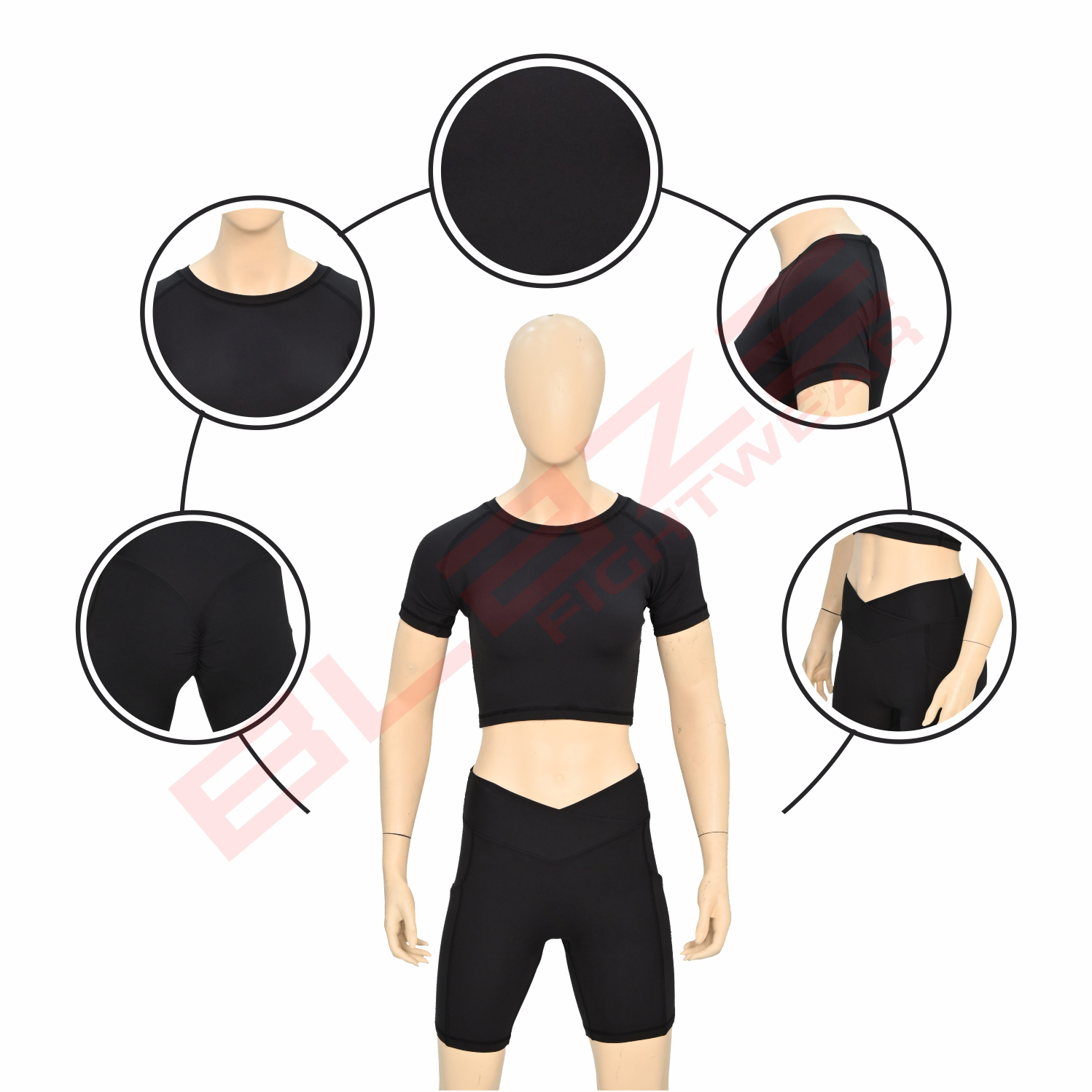 women yoga set workout light weight compression uniform athlete fit gym women gym wear yoga pants - view 5