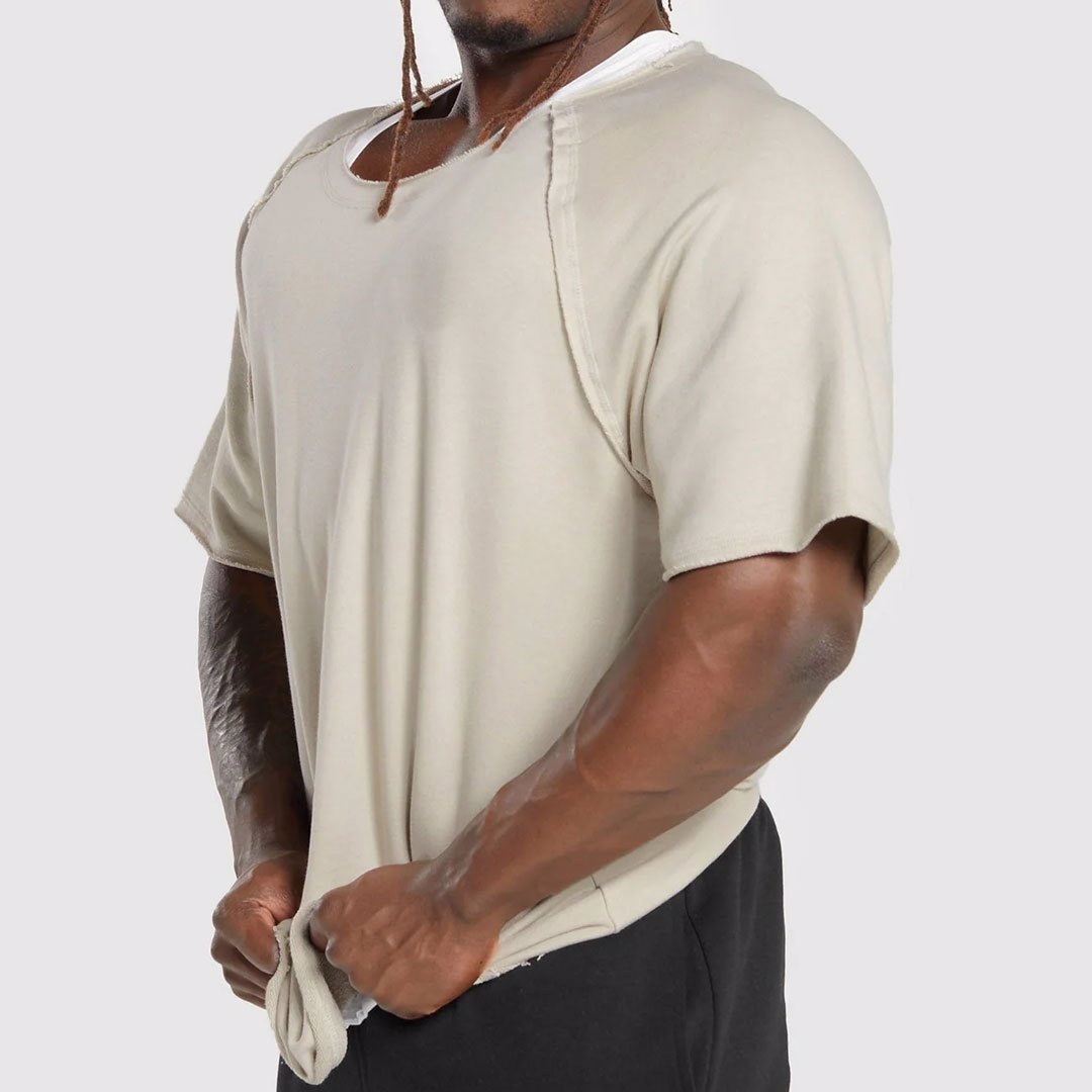Custom Premium Rag top for Bodybuilder in dry fit Franch Terry with custom color option - view 3