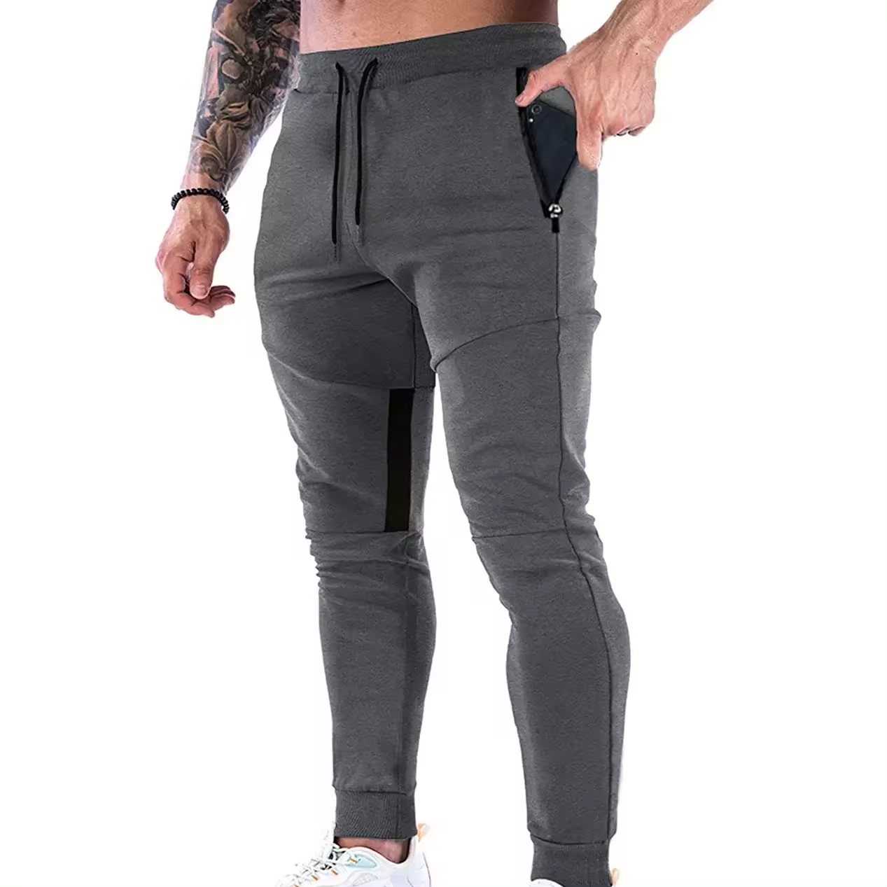 Custom logo plus size cotton trouser mens track pants workout fitness soft wear men's sport joggers - view 4