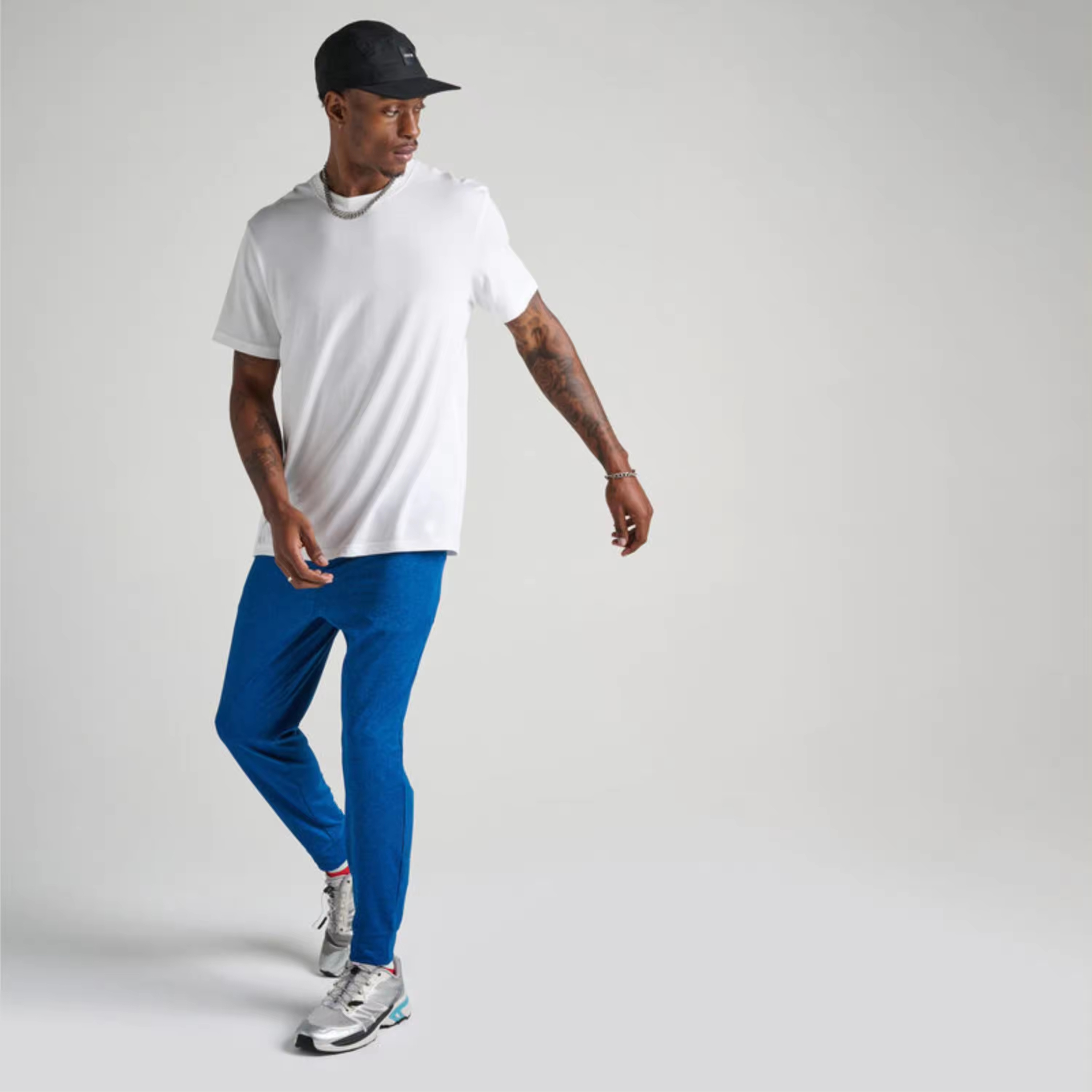 Custom Logo Sweatpants Plain Skinny Joggers Men