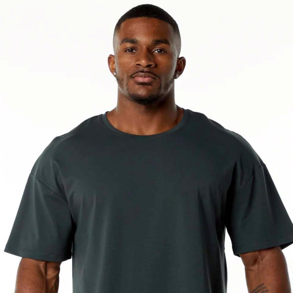 Men 50% Cotton 50% Polyester Plain Blank Tee Shirt  - view 6