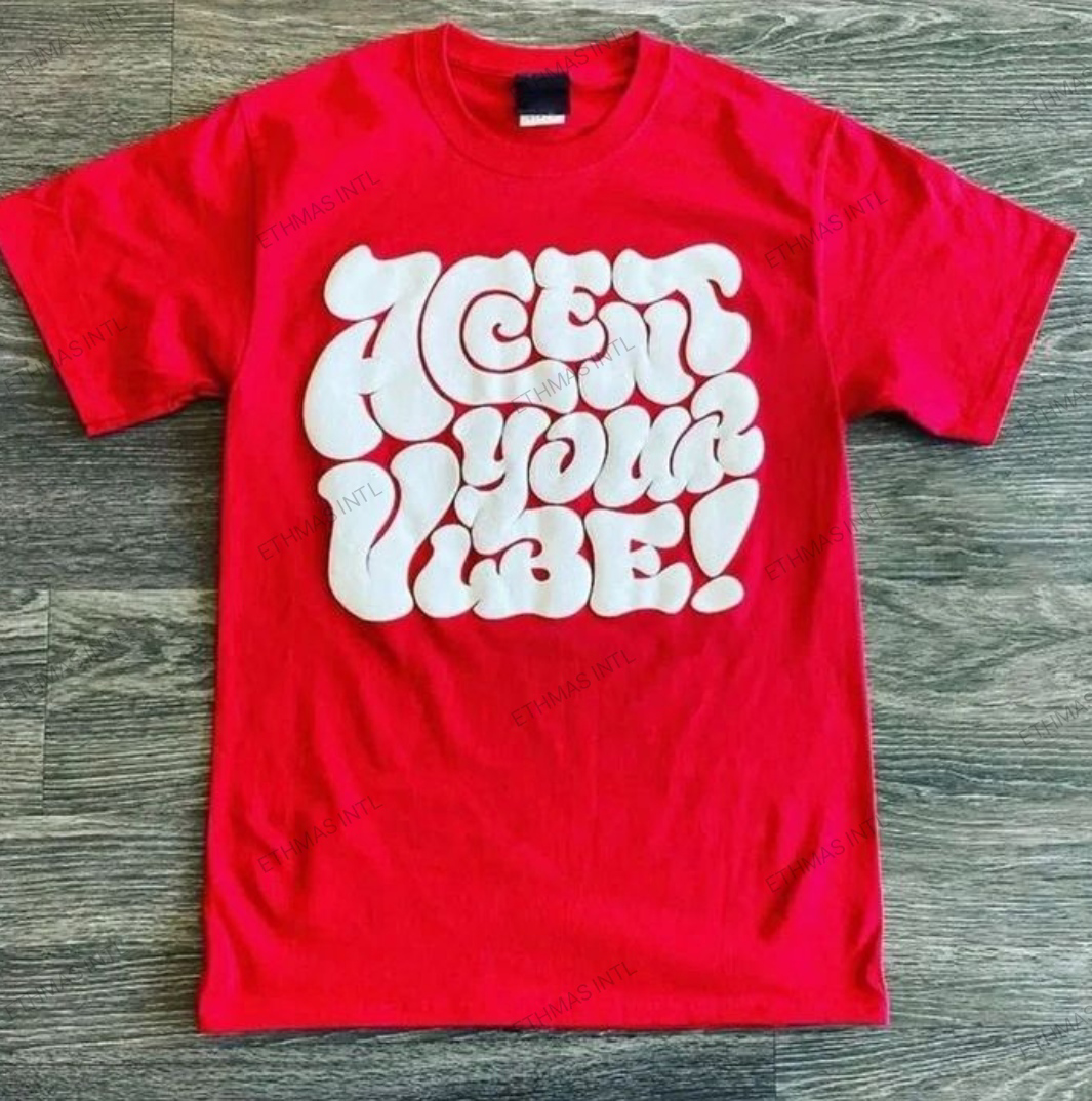 Customized Cotton Jersey  Puff Print Tshirts