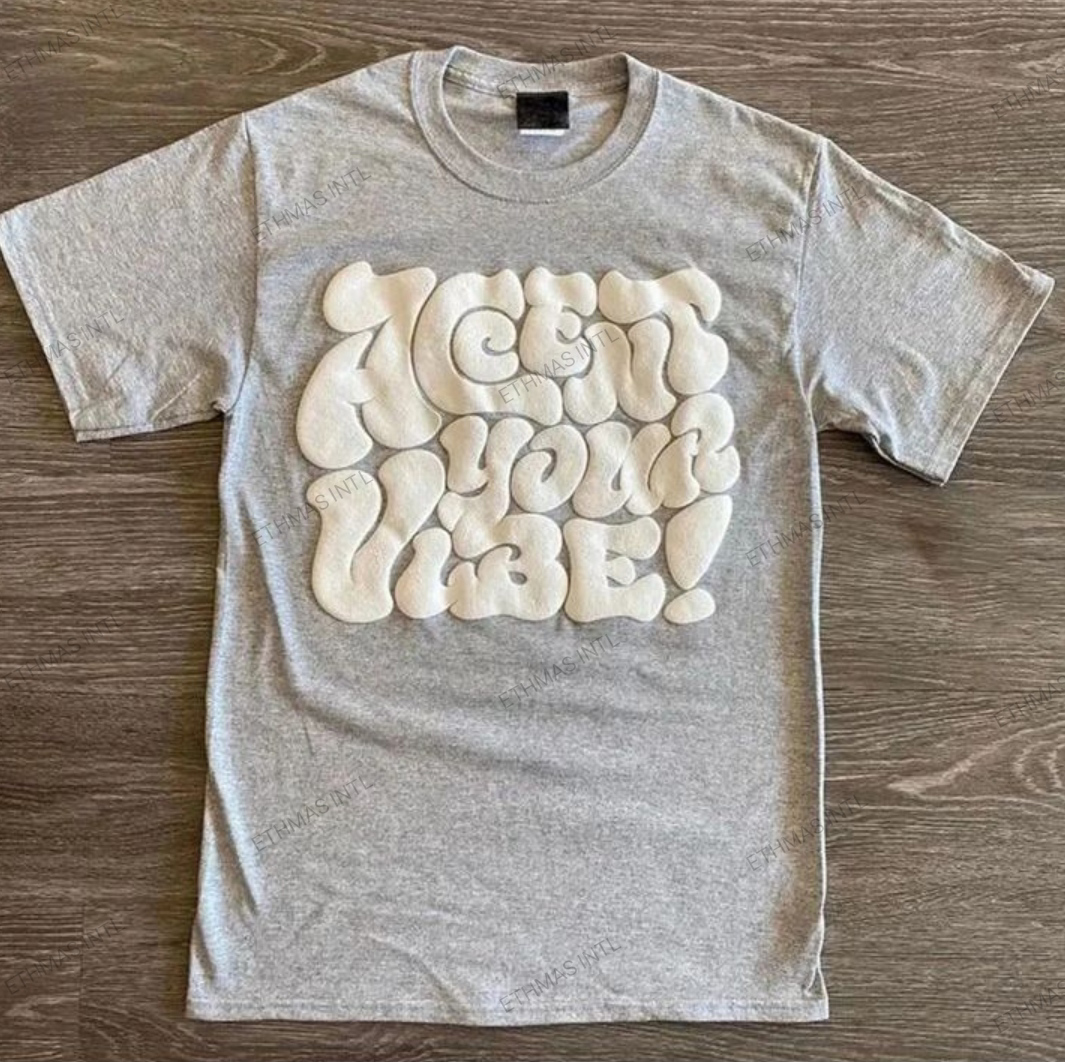 Customized Cotton Jersey  Puff Print Tshirts - view 2