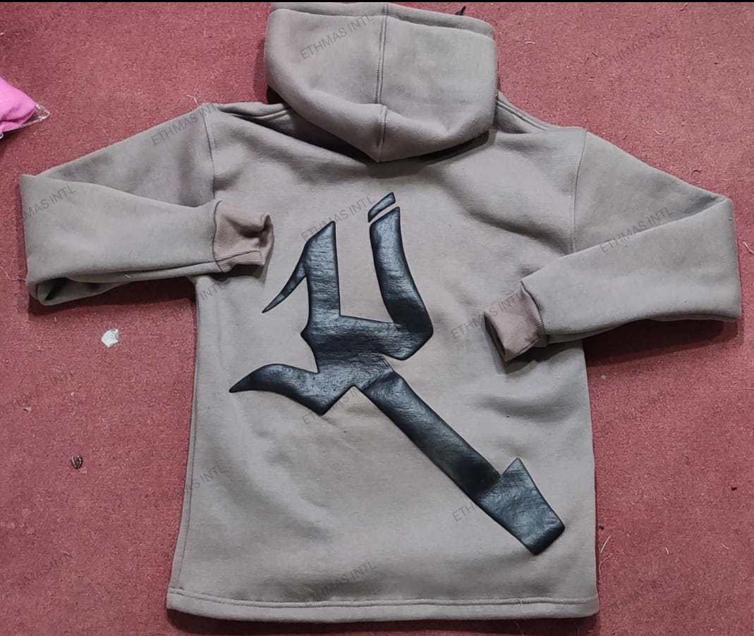 Customized Cotton Fleece Puff Print Crop Hoodies - view 7