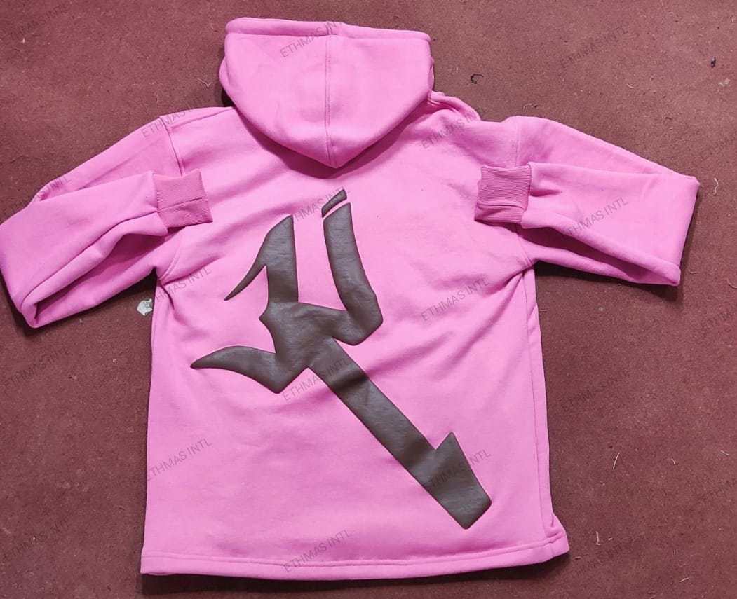 Customized Cotton Fleece Puff Print Crop Hoodies - view 10