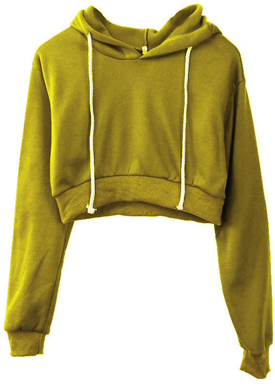 Customized Cotton Fleece Women Crop Hoodies - view 5