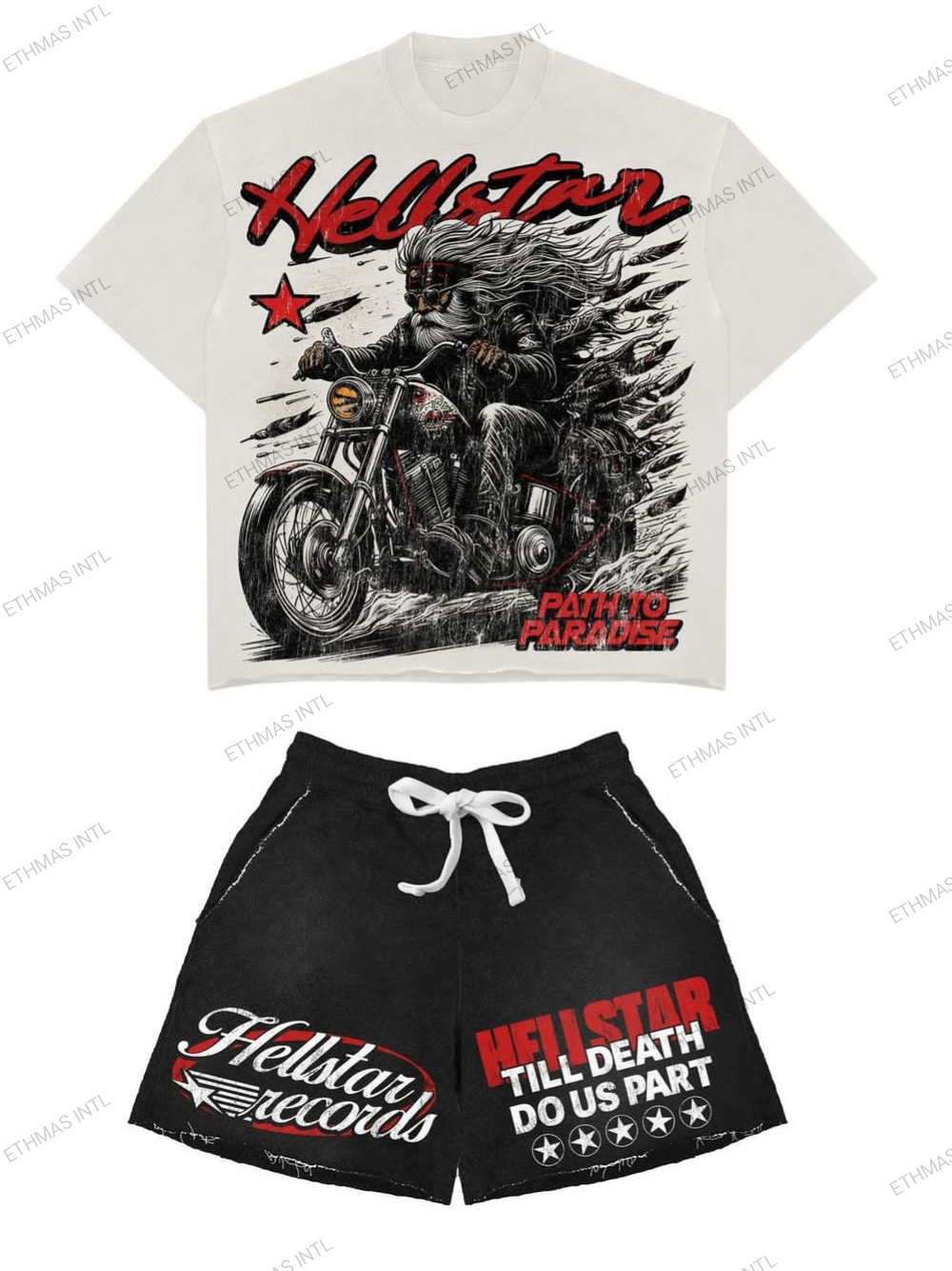 Customized Cotton French Terry DTF Printing Tshirts&shorts - view 12
