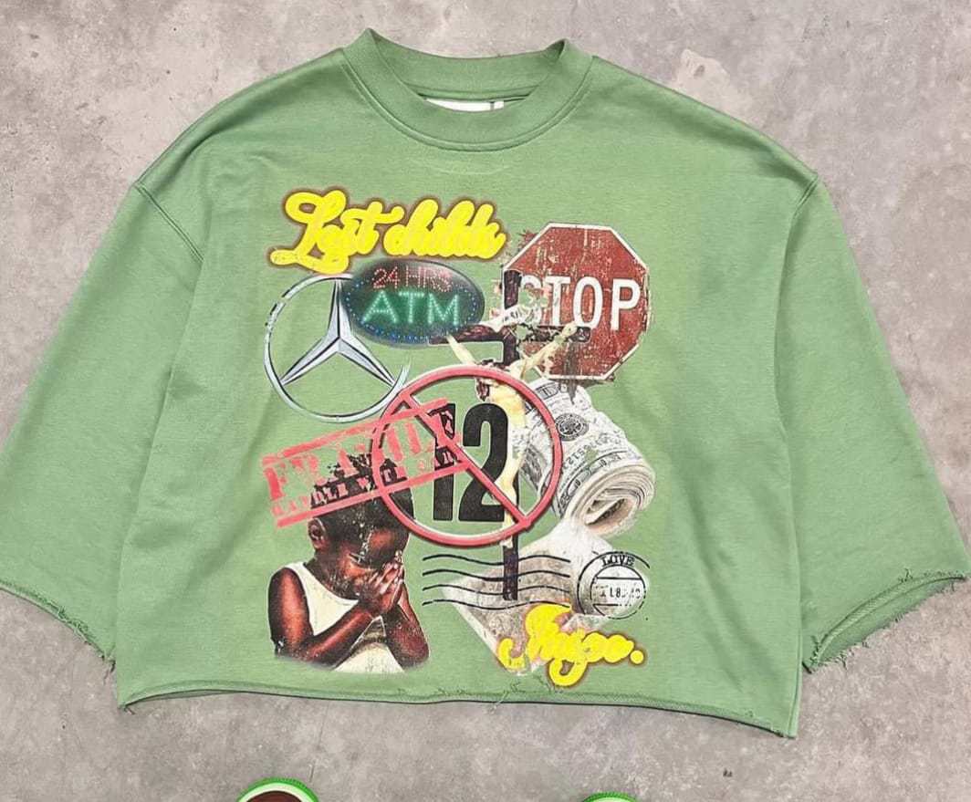 Customized DTG Oversize Crop Sweatsshirt - view 11