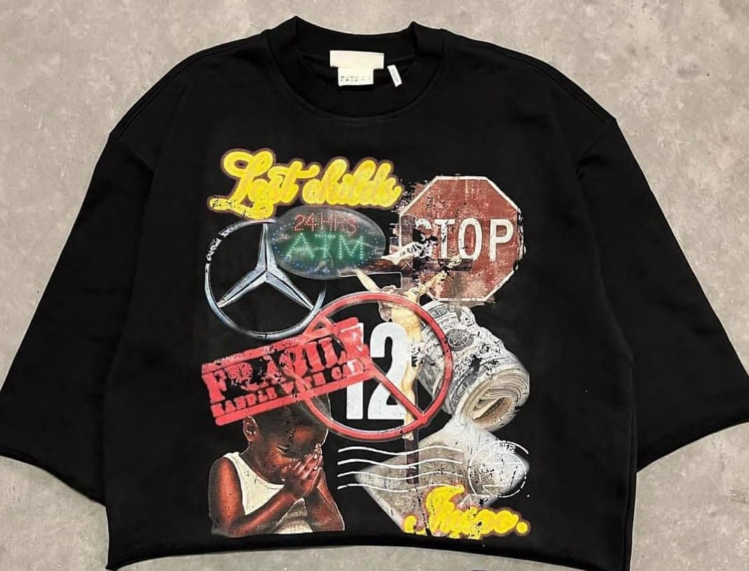 Customized DTG Oversize Crop Sweatsshirt - view 14
