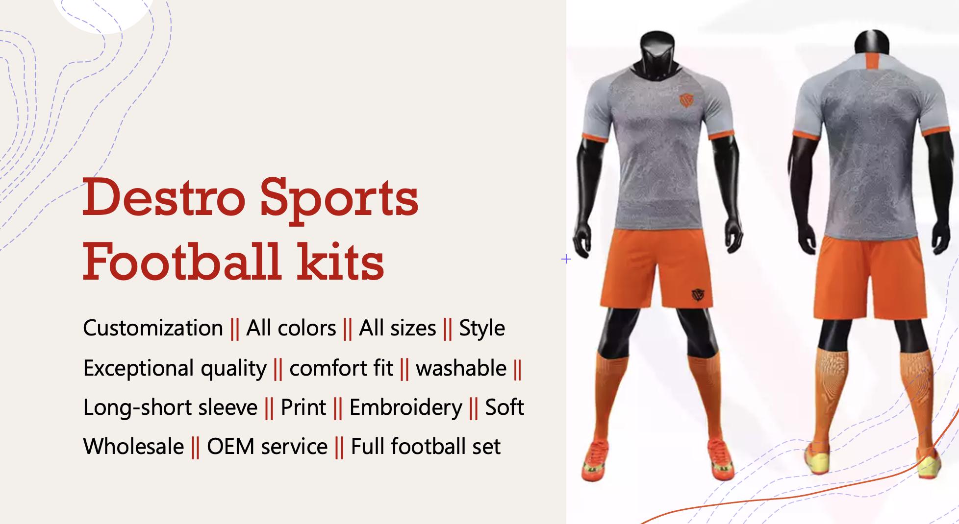 New fashionable Soccer Uniform 100% Polyester Comfortable fit Sports Wear Soccer Uniform Top Quality - view 5