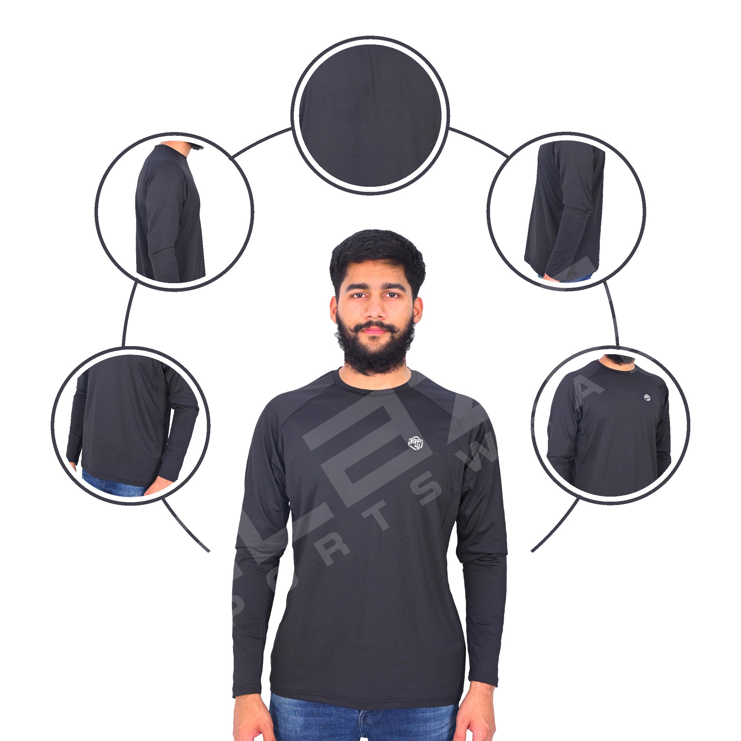 customized  cotton T-shirt regular fit oversize drop shoulder T shirt 100% cotton regular cut - view 7