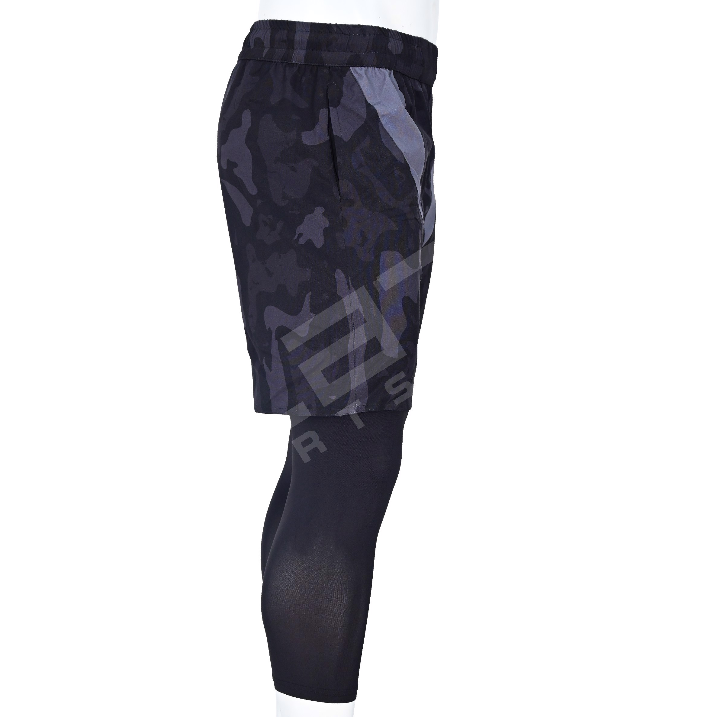 OEM Gym Shorts Custom Compression Sweat Training Workout Fitness Athletic Sports Men - view 2