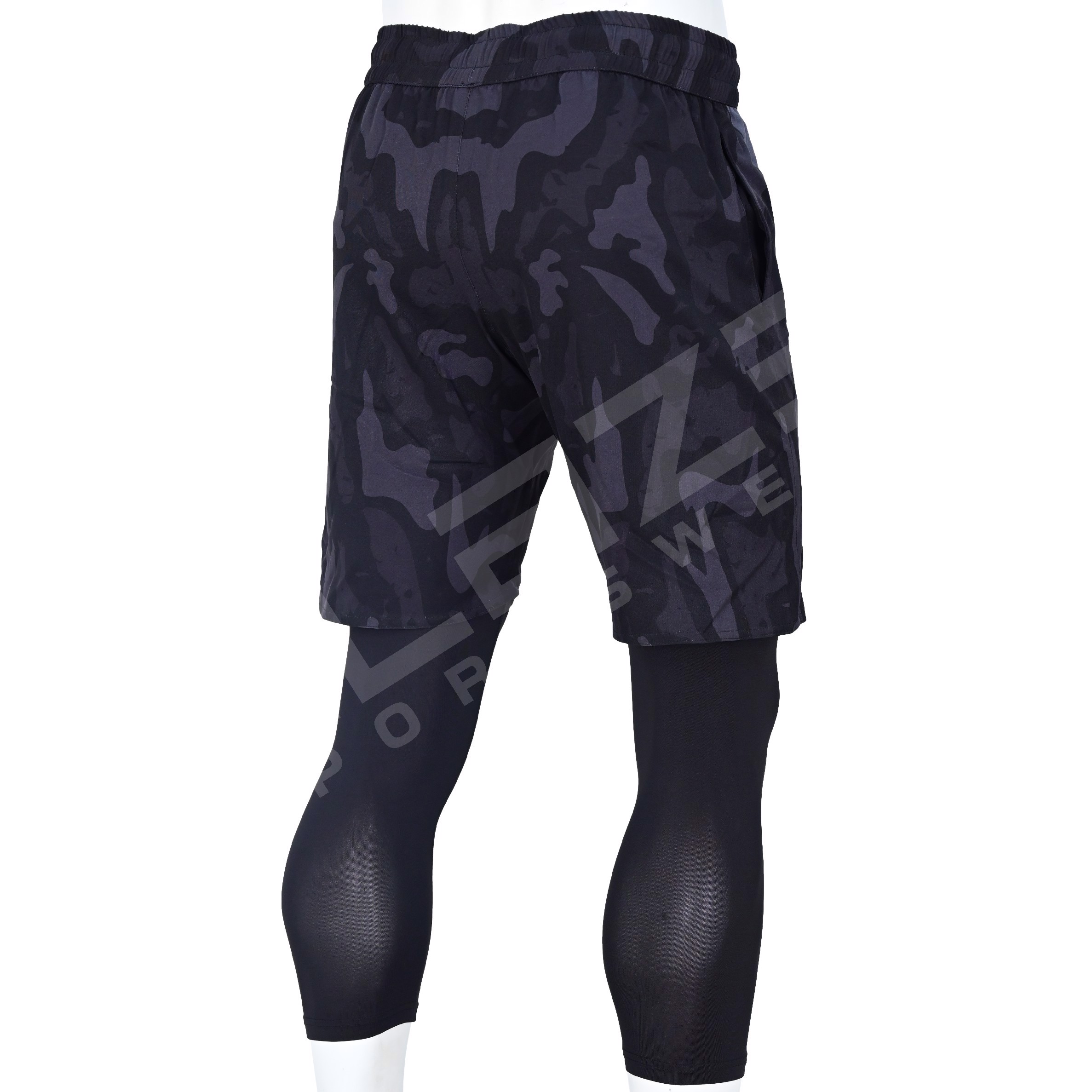 OEM Gym Shorts Custom Compression Sweat Training Workout Fitness Athletic Sports Men - view 3
