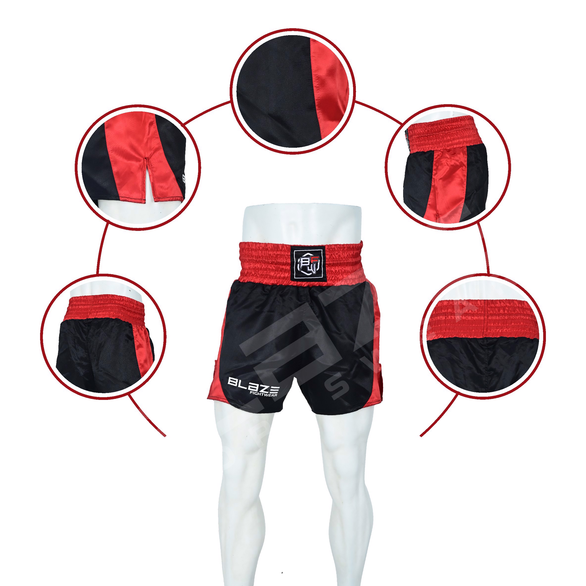 Custom Muay Thai short Kick Boxing MMA short Sparring Fight and Grappling short Fitness Training  - view 7