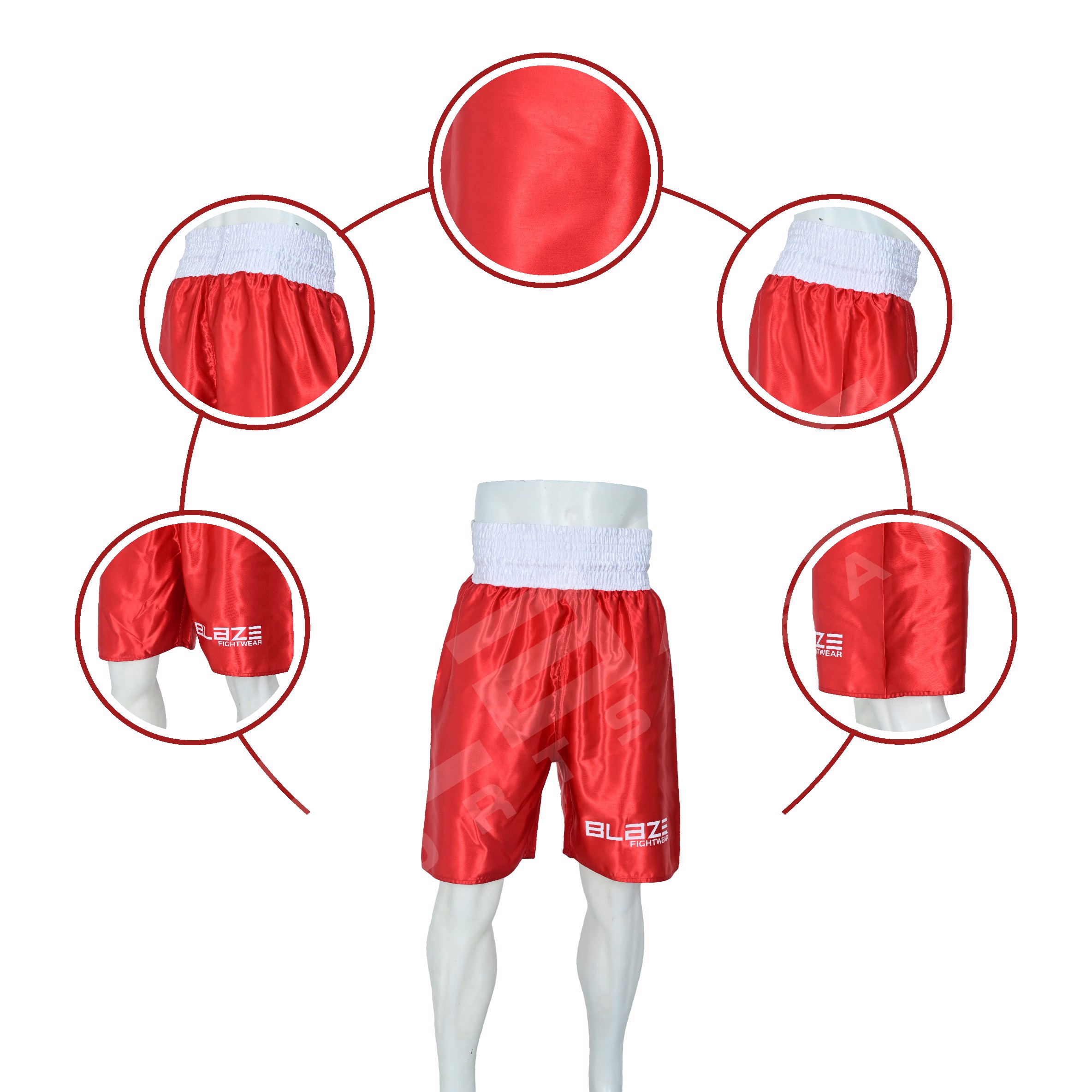 Adults kick Boxing short muay thai trunks sublimation shorts best for kickboxing training  cut short - view 7