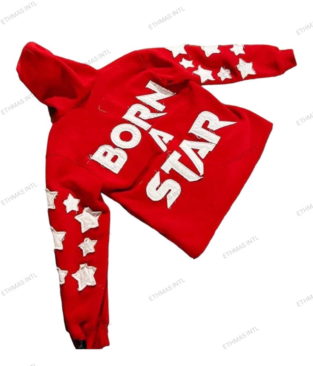 Customized Cotton Distressed Embroidery Crop Hoodies - view 3