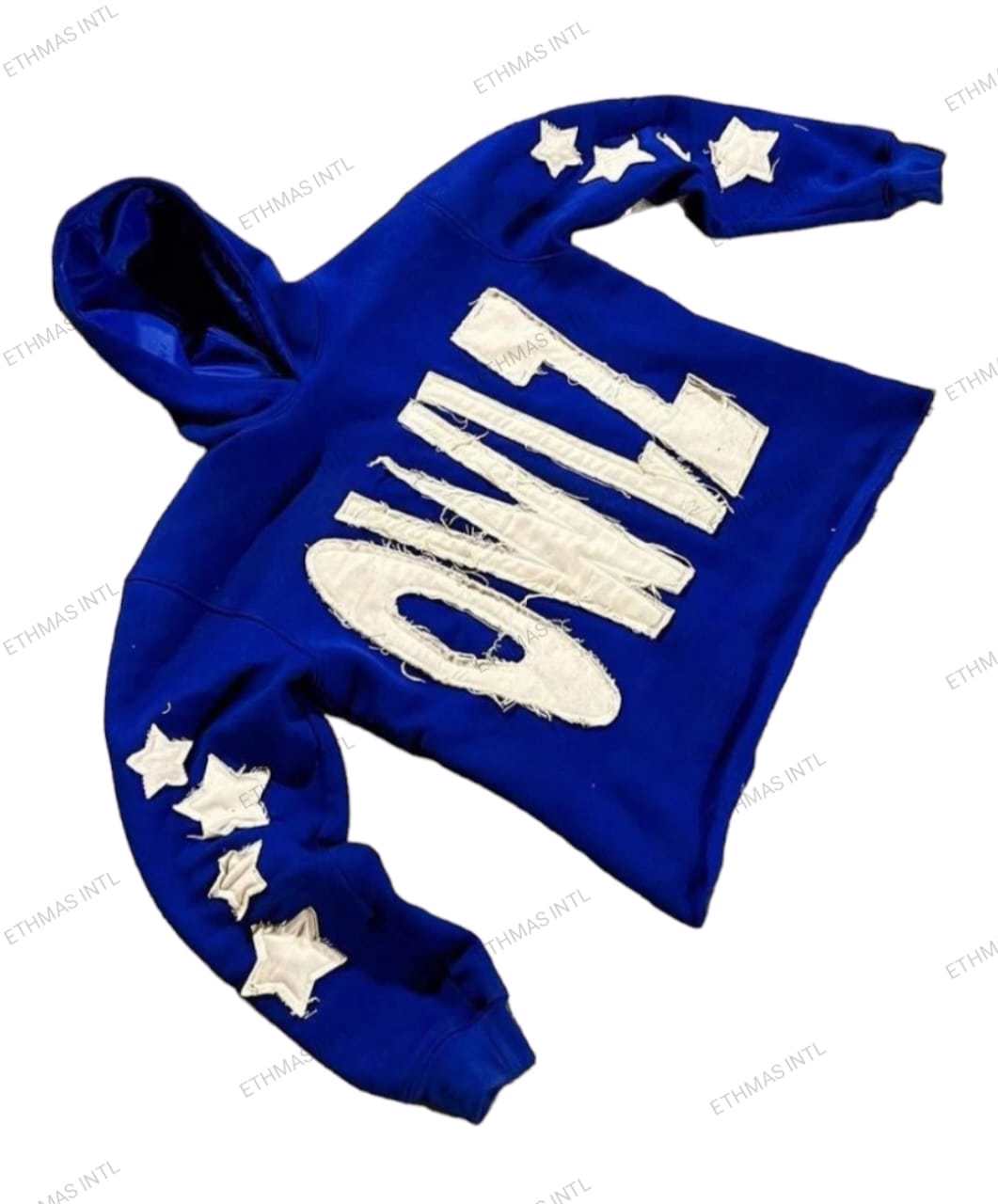 Customized Cotton Distressed Embroidery Crop Hoodies - view 8