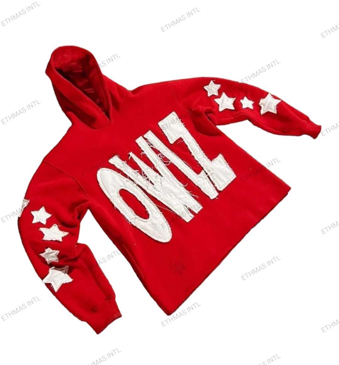 Customized Cotton Distressed Embroidery Crop Hoodies - view 10