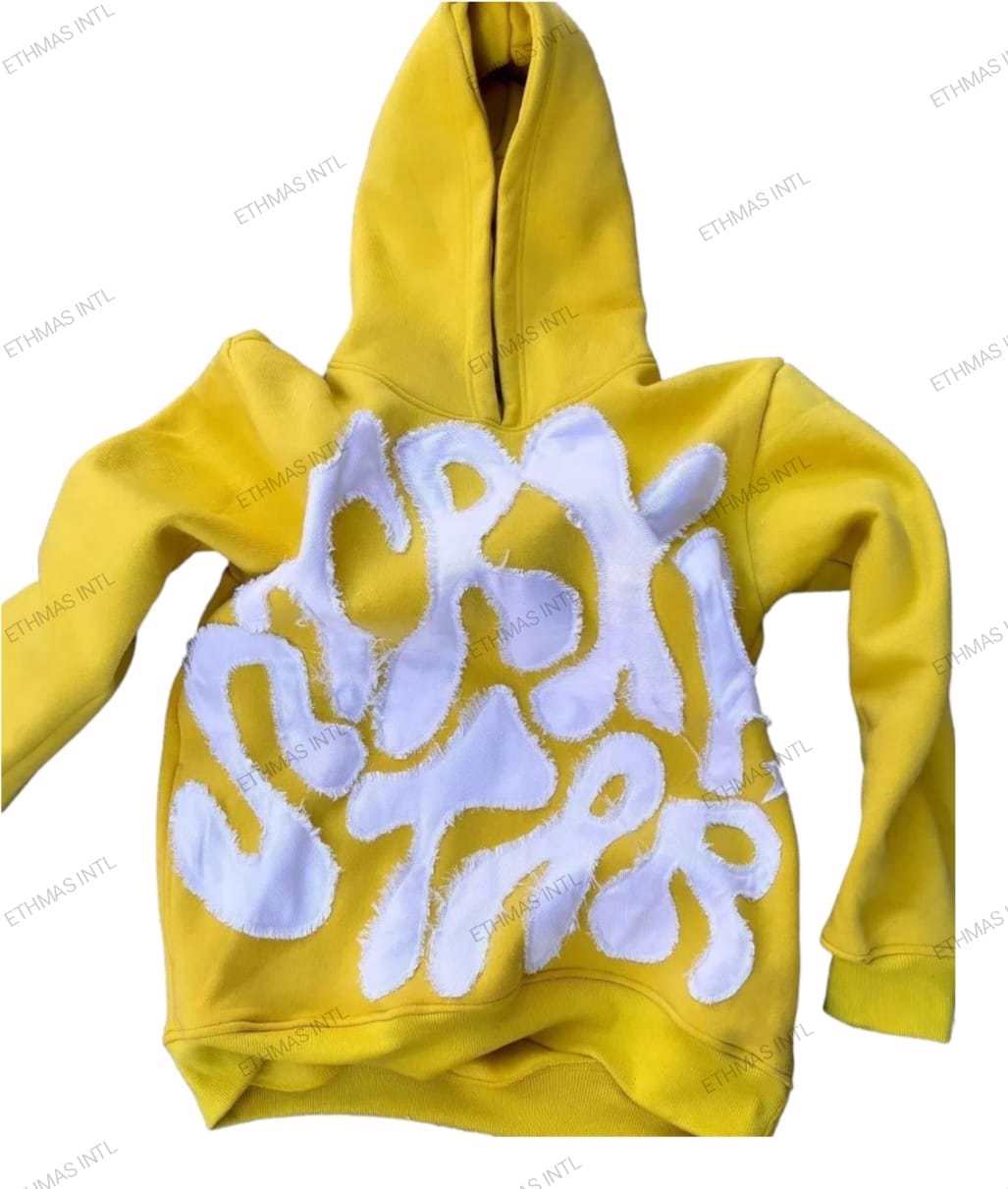 Customized Cotton Fleece Distressed Embroidery Hoodies