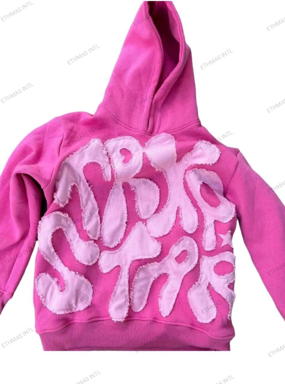 Customized Cotton Fleece Distressed Embroidery Hoodies - view 8