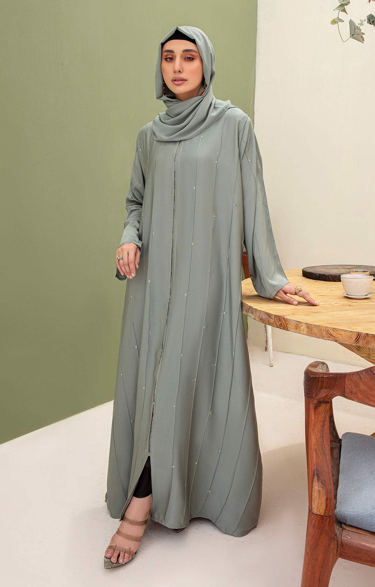 Aezeen Front Open Abaya Quality Piece Variety Colours And Customisations Branding