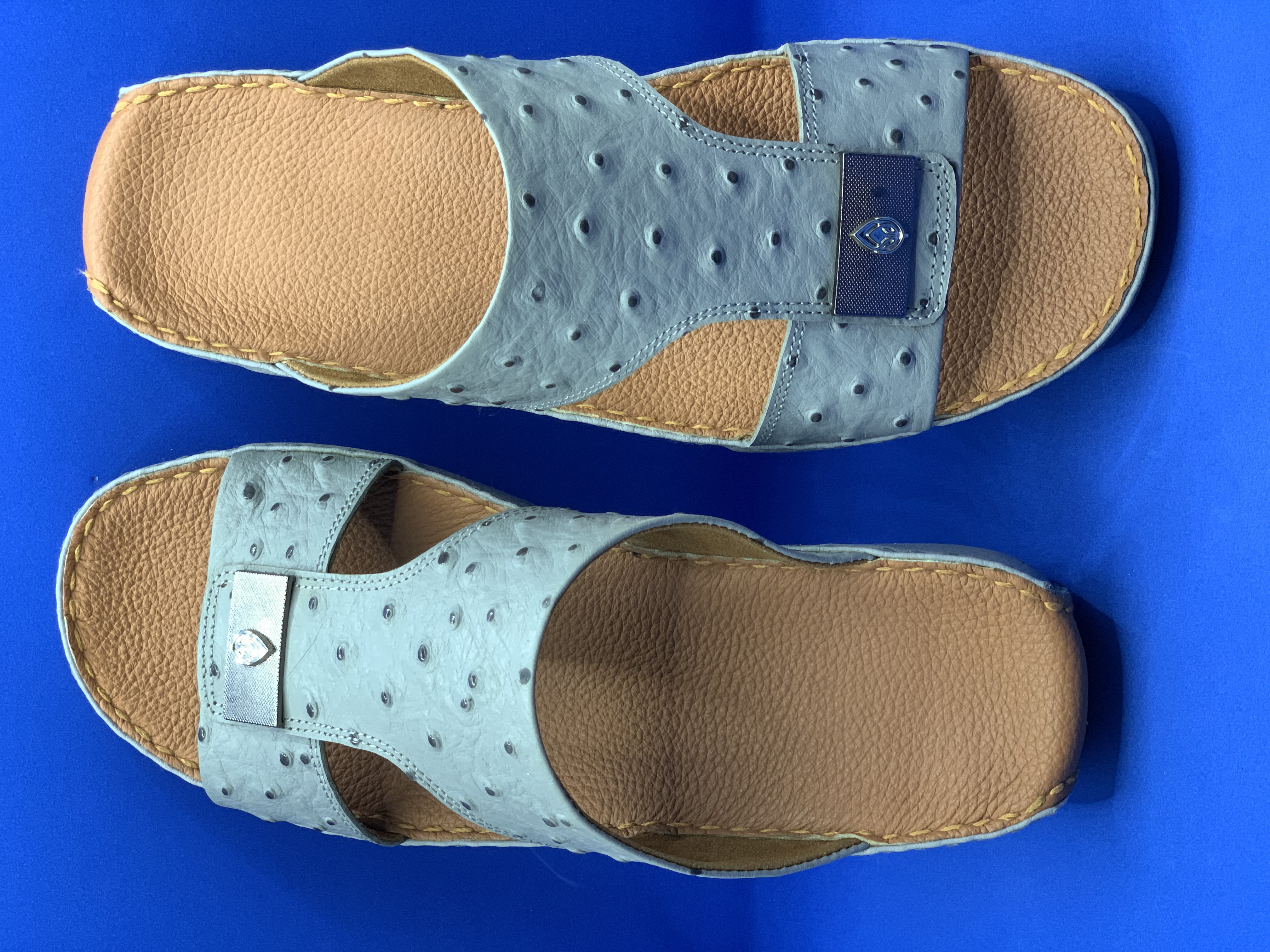 Hand Made Ostrich Leather All Sizes Slippers - view 2