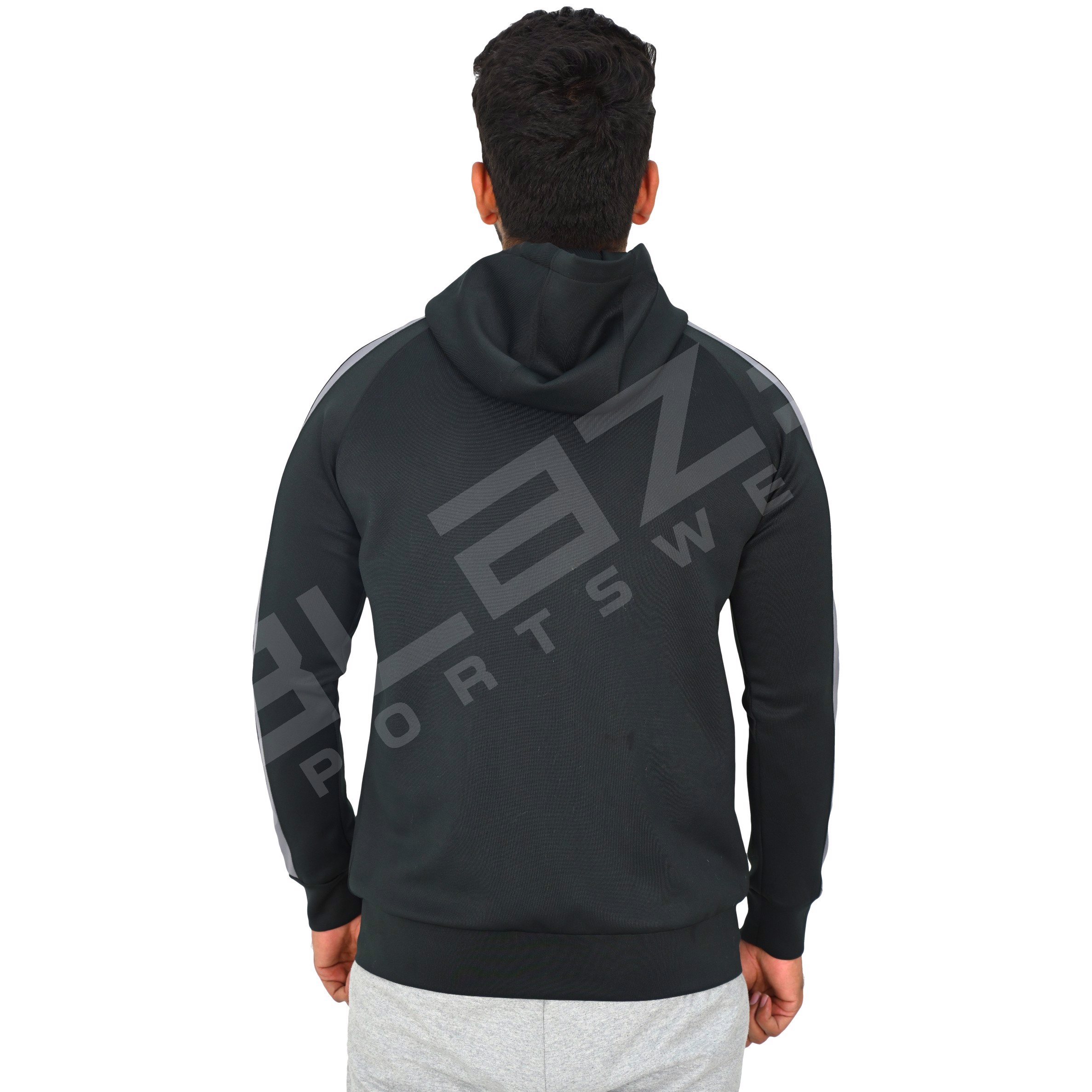 Tailor-made Design Logo Mens  Fashion Long Sleeve Blank Pullover Cotton Hoodie Quantity Print OEM - view 6