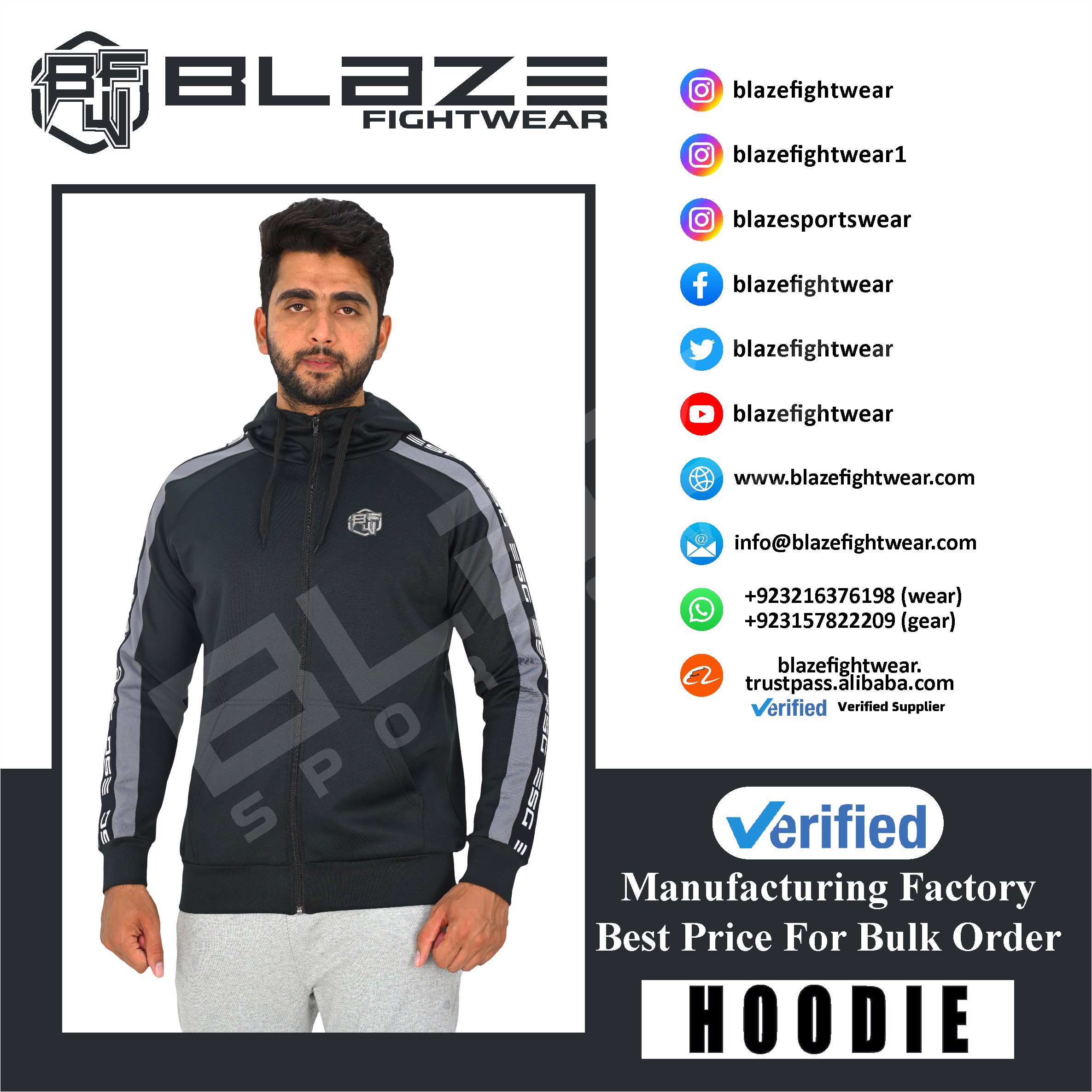 Tailor-made Design Logo Mens  Fashion Long Sleeve Blank Pullover Cotton Hoodie Quantity Print OEM - view 9