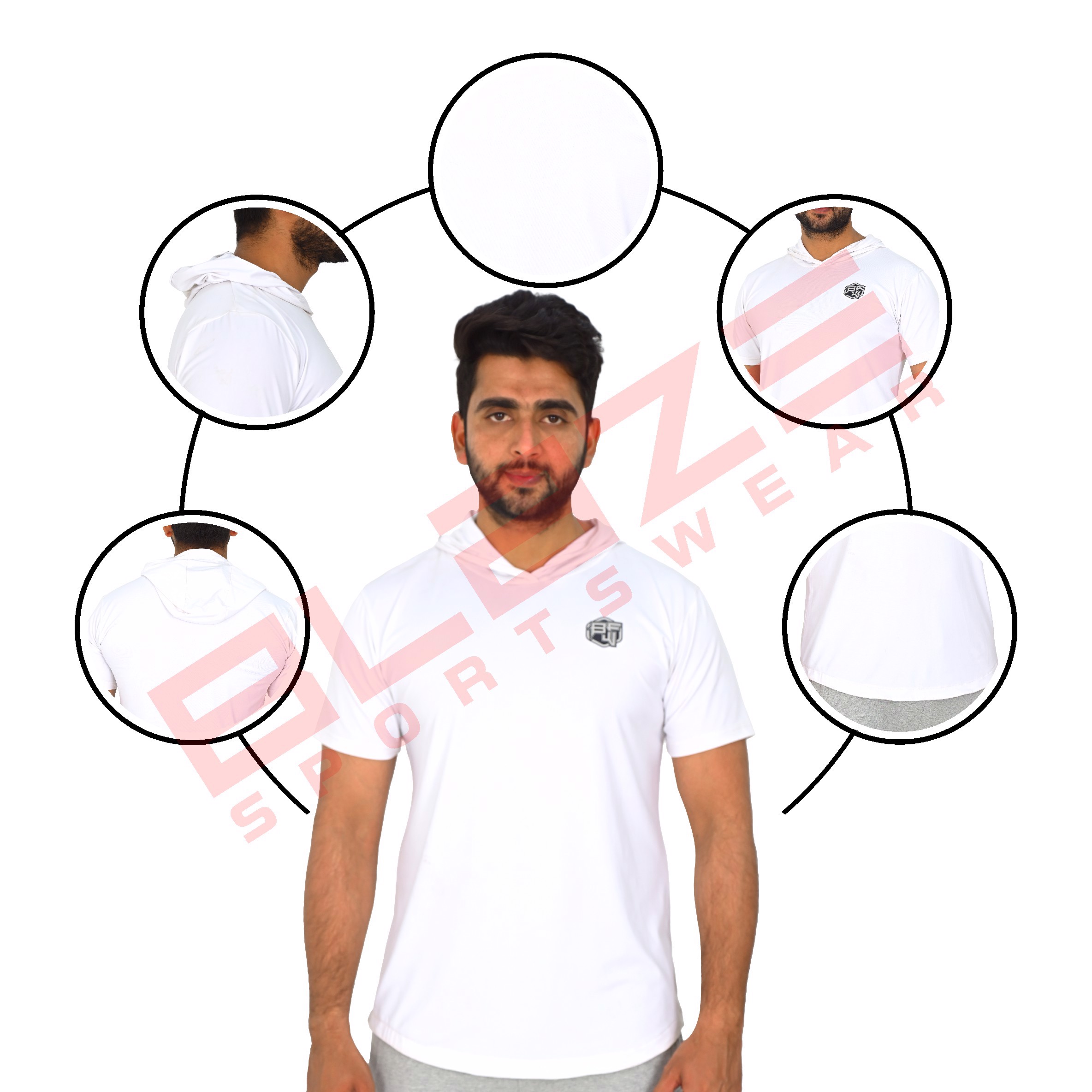 New Custom Design Logo Mens  Fashion Long Sleeve Blank Pullover Cotton Hoodie Quantity Print OEM  - view 7