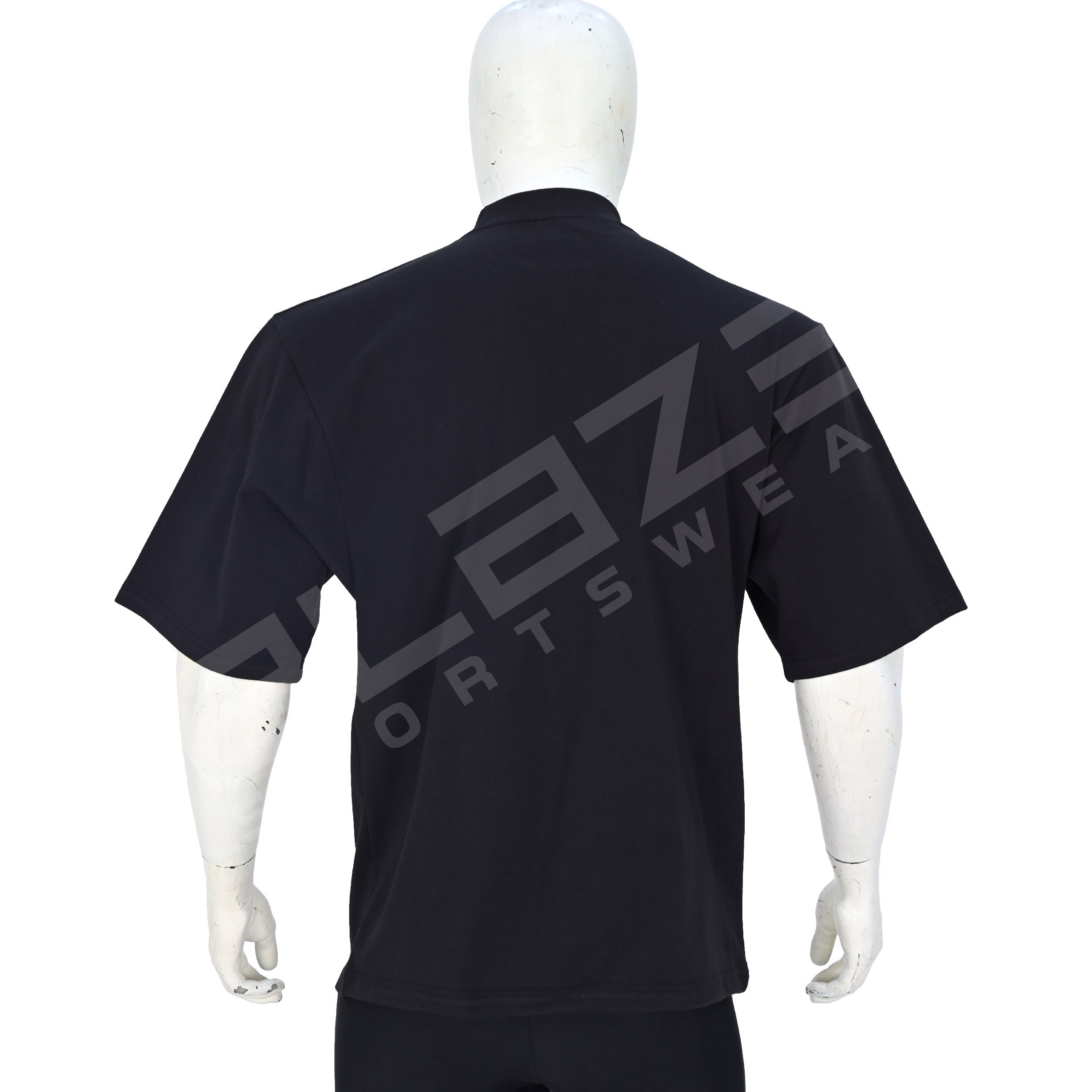 customized  cotton T-shirt regular fit oversize drop shoulder T shirt 100% cotton regular cut - view 3