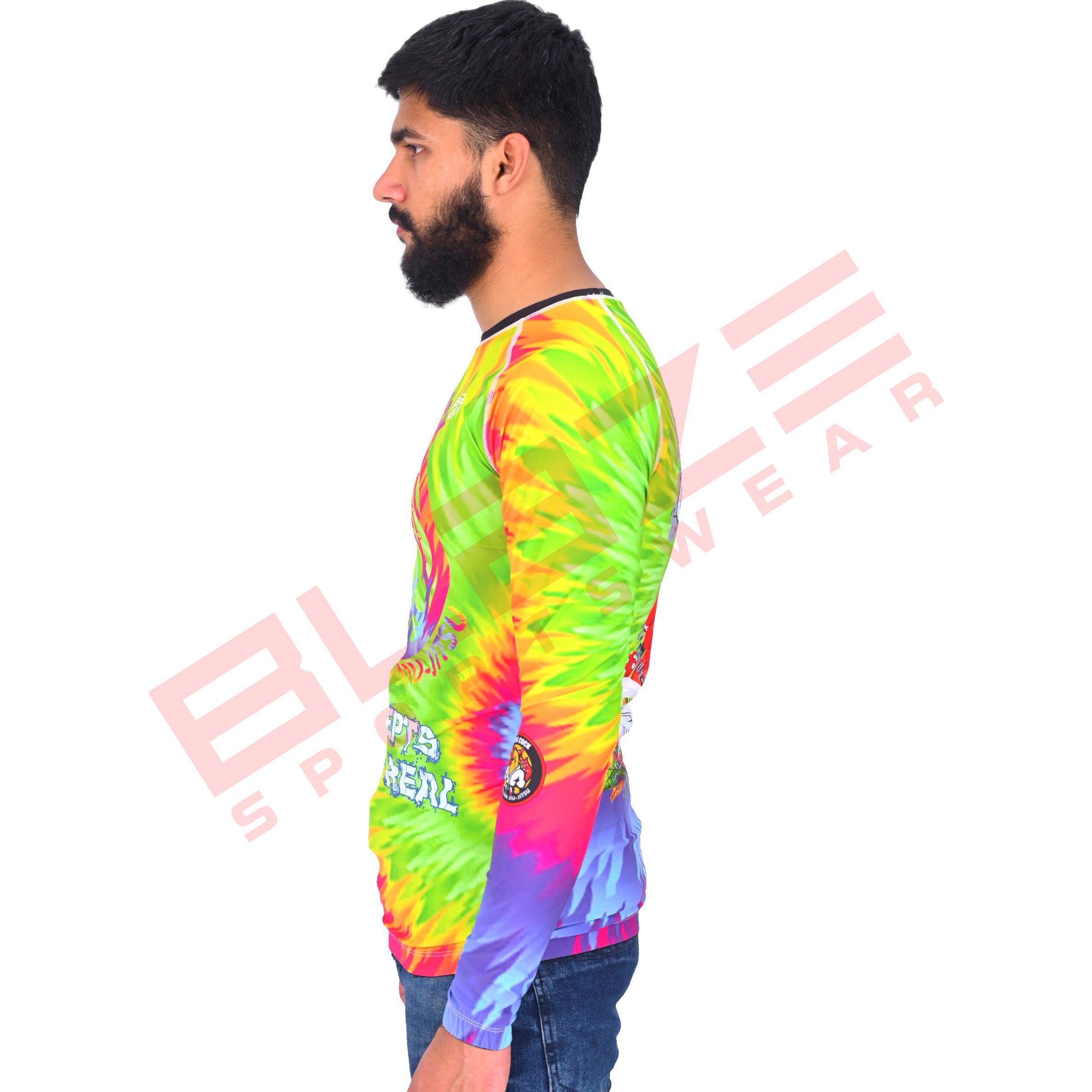 MMA Rash Guard full Sleeve Rash Guard OEM Sublimation printed High Quality BJJ Rash guard breathable - view 2