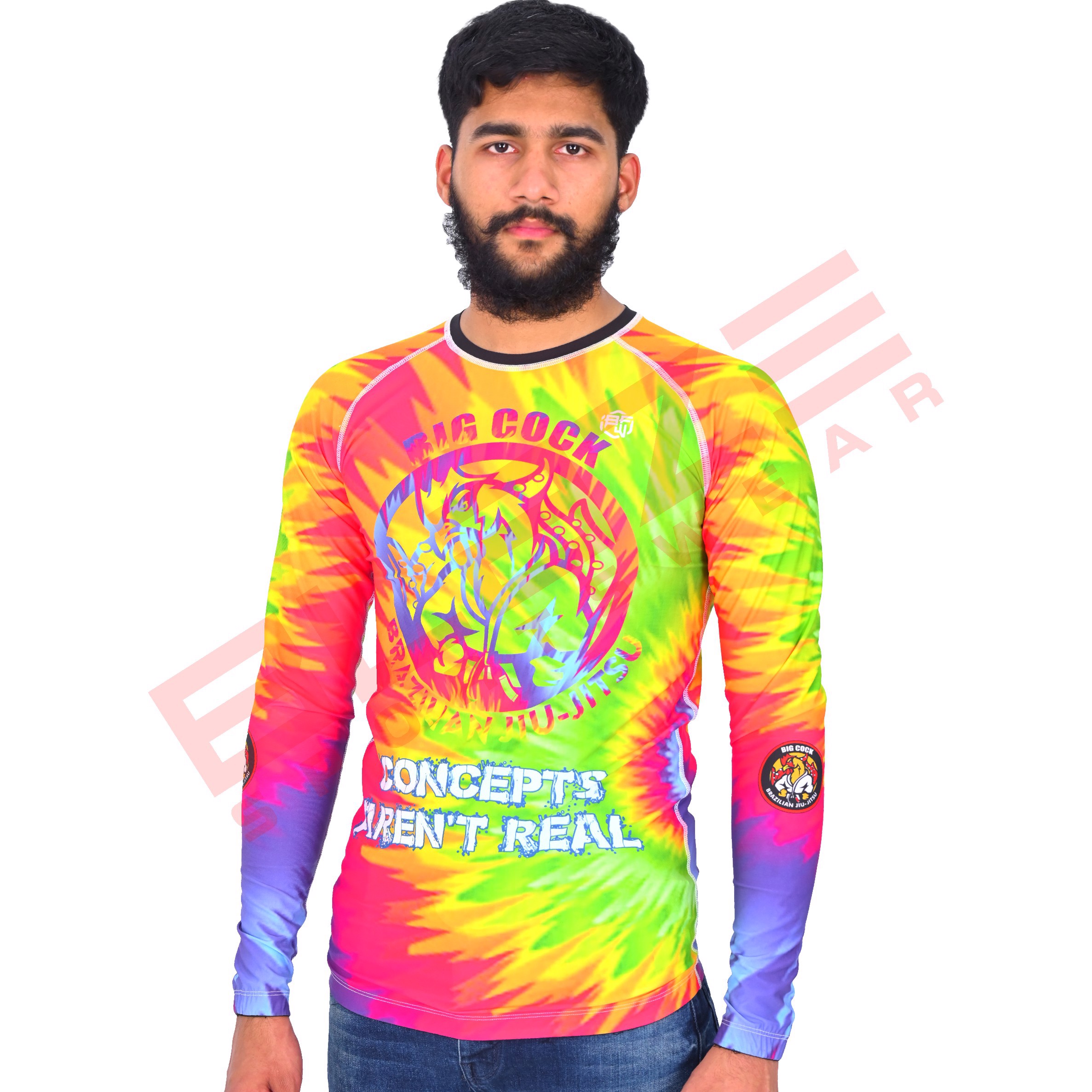 MMA Rash Guard full Sleeve Rash Guard OEM Sublimation printed High Quality BJJ Rash guard breathable - view 4
