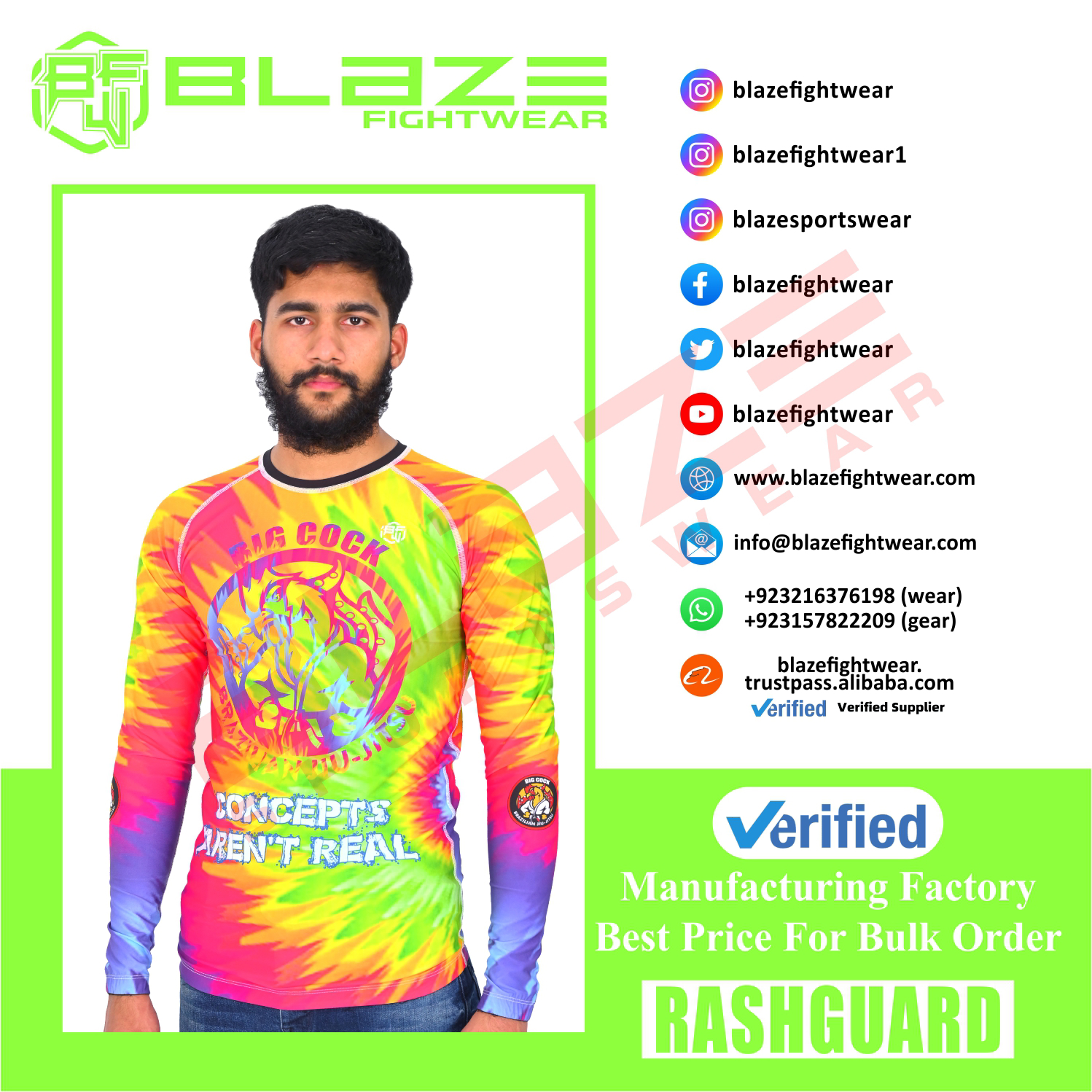 MMA Rash Guard full Sleeve Rash Guard OEM Sublimation printed High Quality BJJ Rash guard breathable - view 8