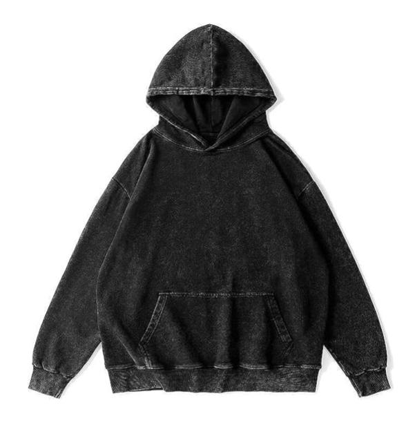 Customized Cotton Fleece Acid wash Hoodies - view 4