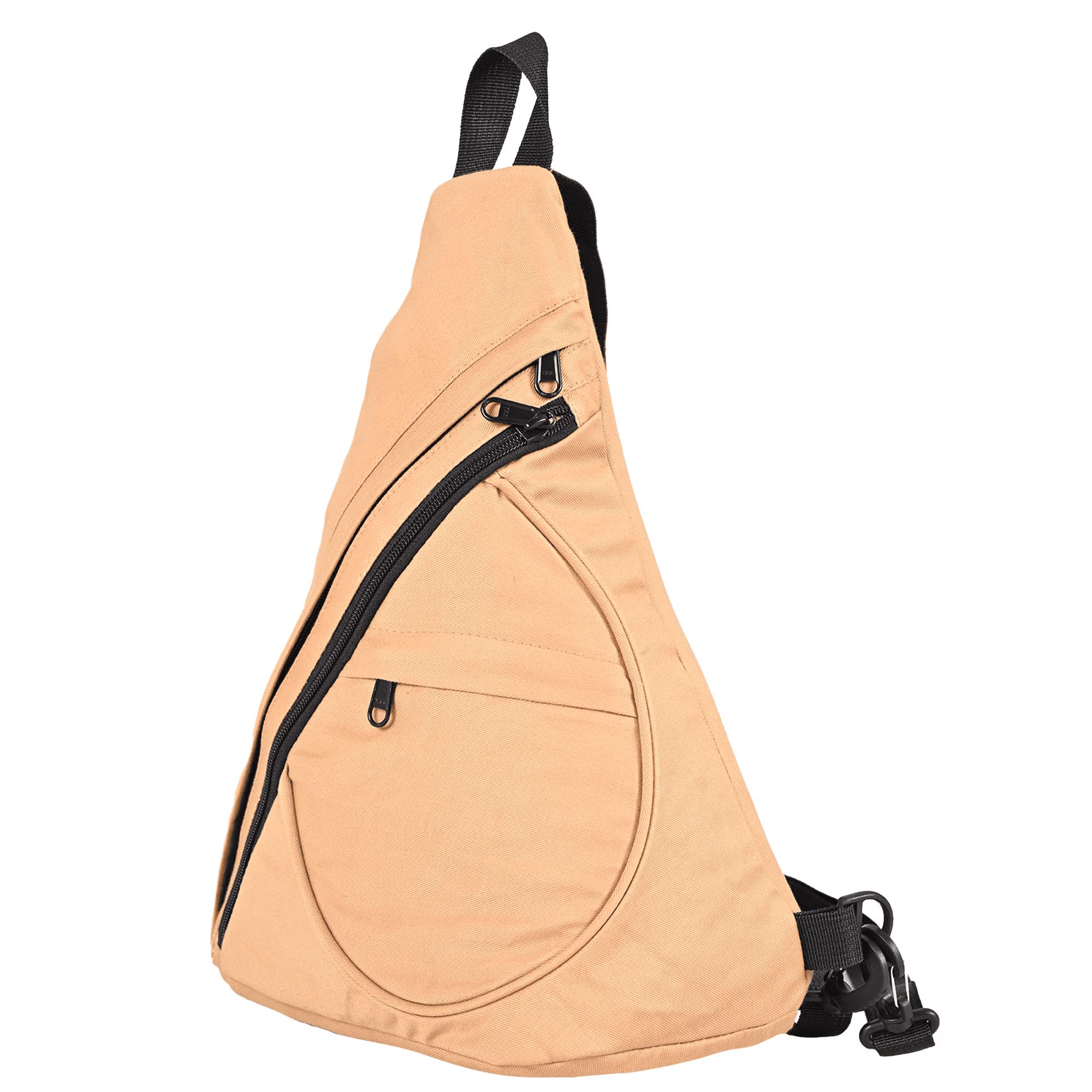 sling bag with multi quick acess pockets 100% cotton canvas 16 oz for adults mens womens - view 4