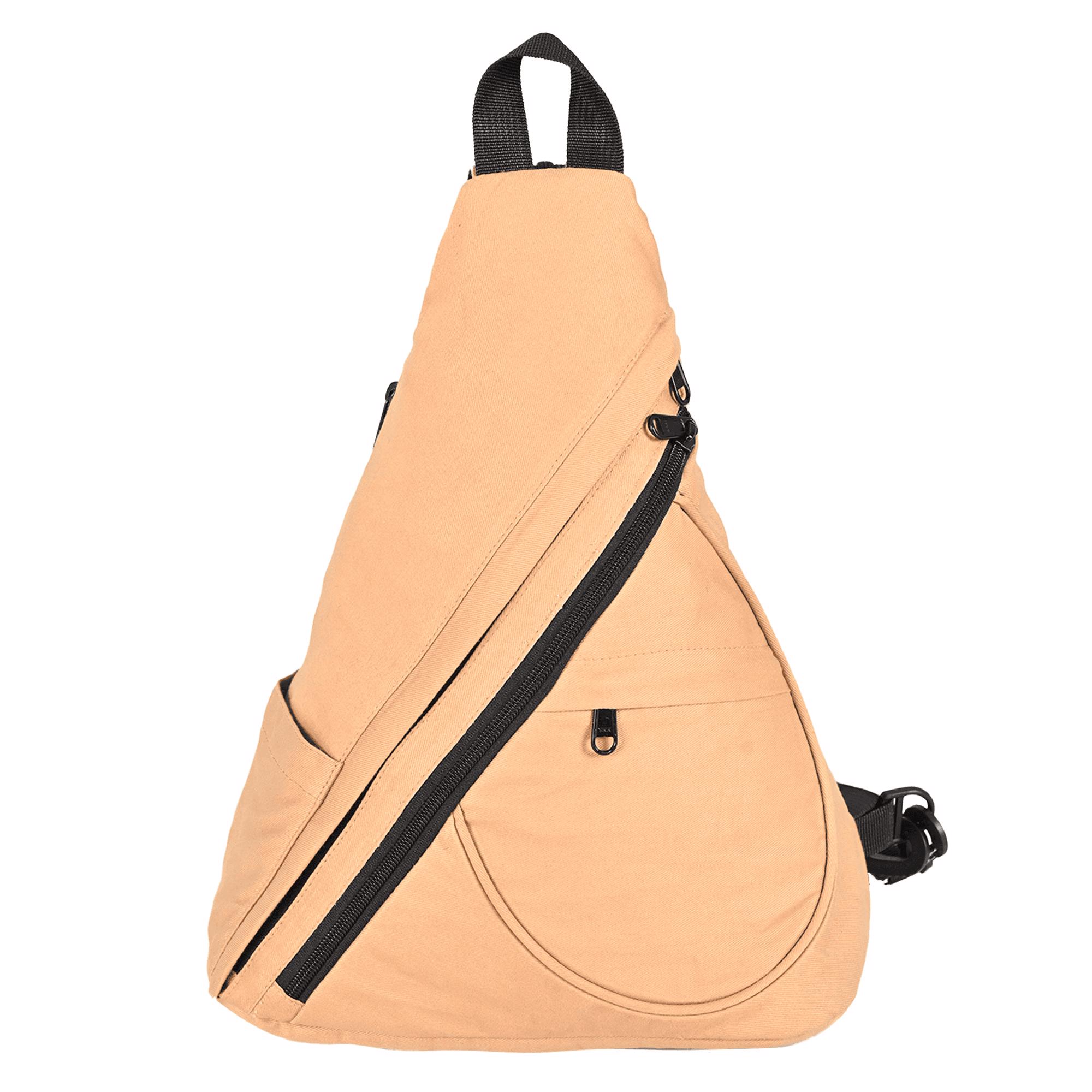 sling bag with multi quick acess pockets 100% cotton canvas 16 oz for adults mens womens - view 5