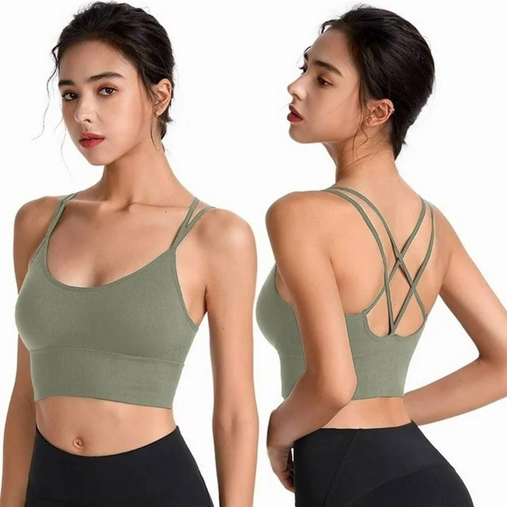 Wholesale Customized Sweat-Wicking Sports Bra Fitness  - view 3
