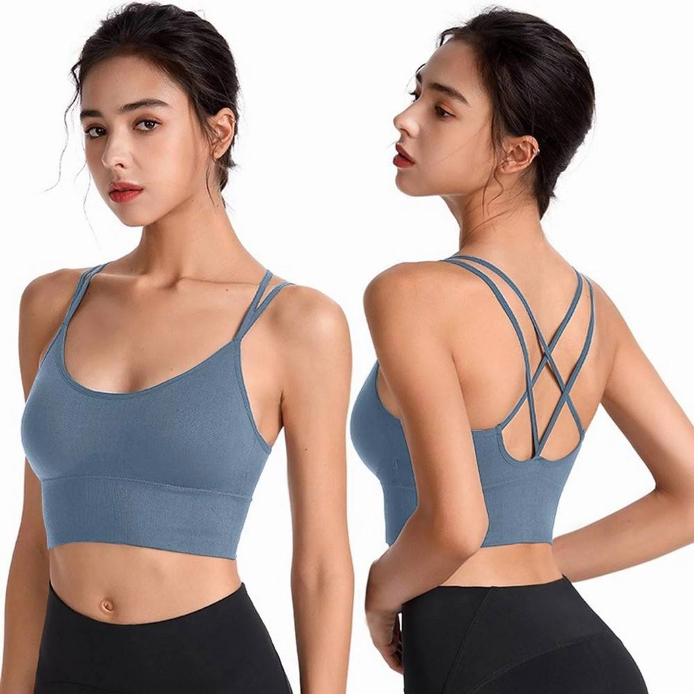 Wholesale Customized Sweat-Wicking Sports Bra Fitness  - view 4