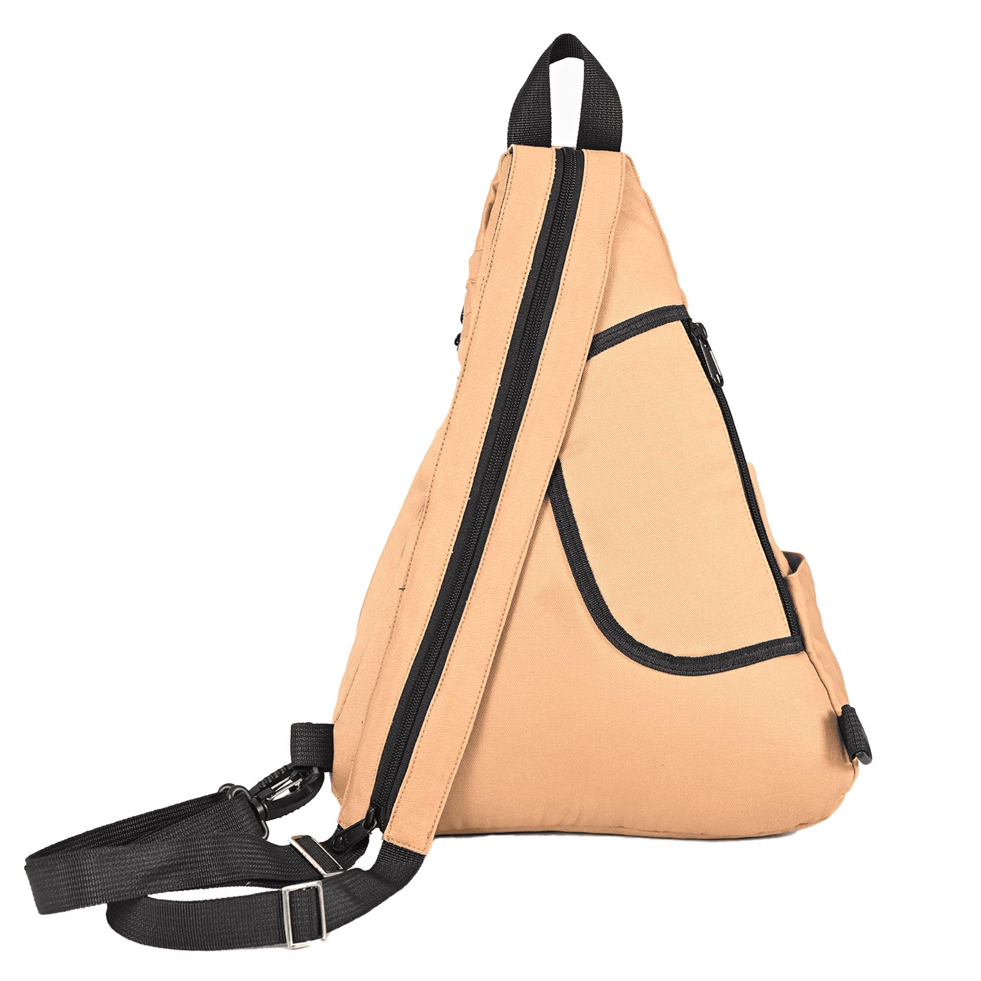 sling bag with multi quick acess pockets 100% cotton canvas 16 oz for adults mens womens - view 7