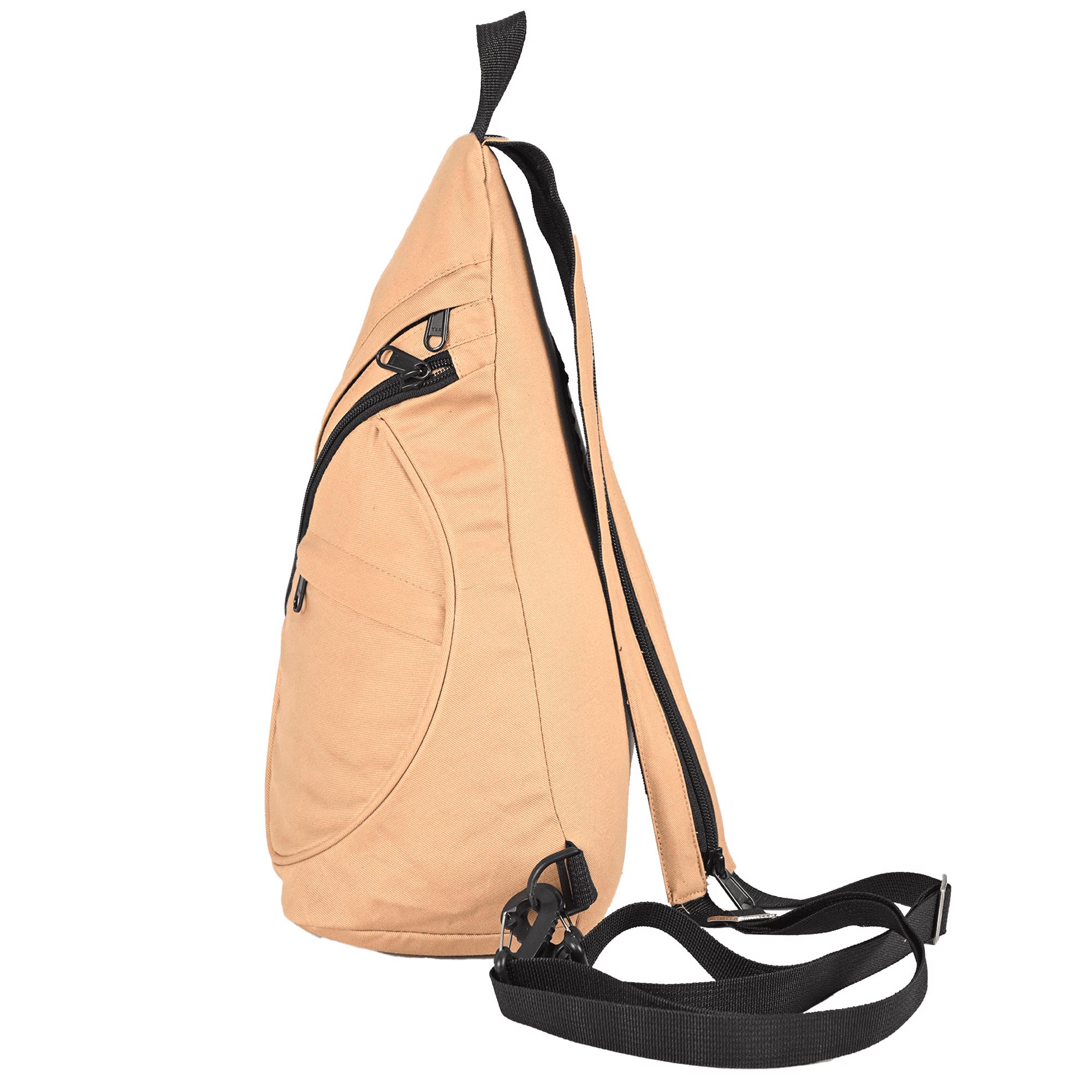 sling bag with multi quick acess pockets 100% cotton canvas 16 oz for adults mens womens - view 8