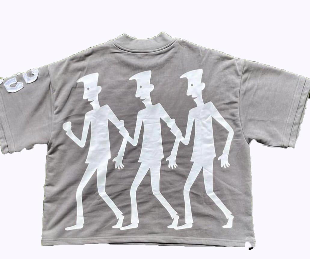 Custmised Cotton Oversize Drop Shoulder Screen Printing tshirts - view 2