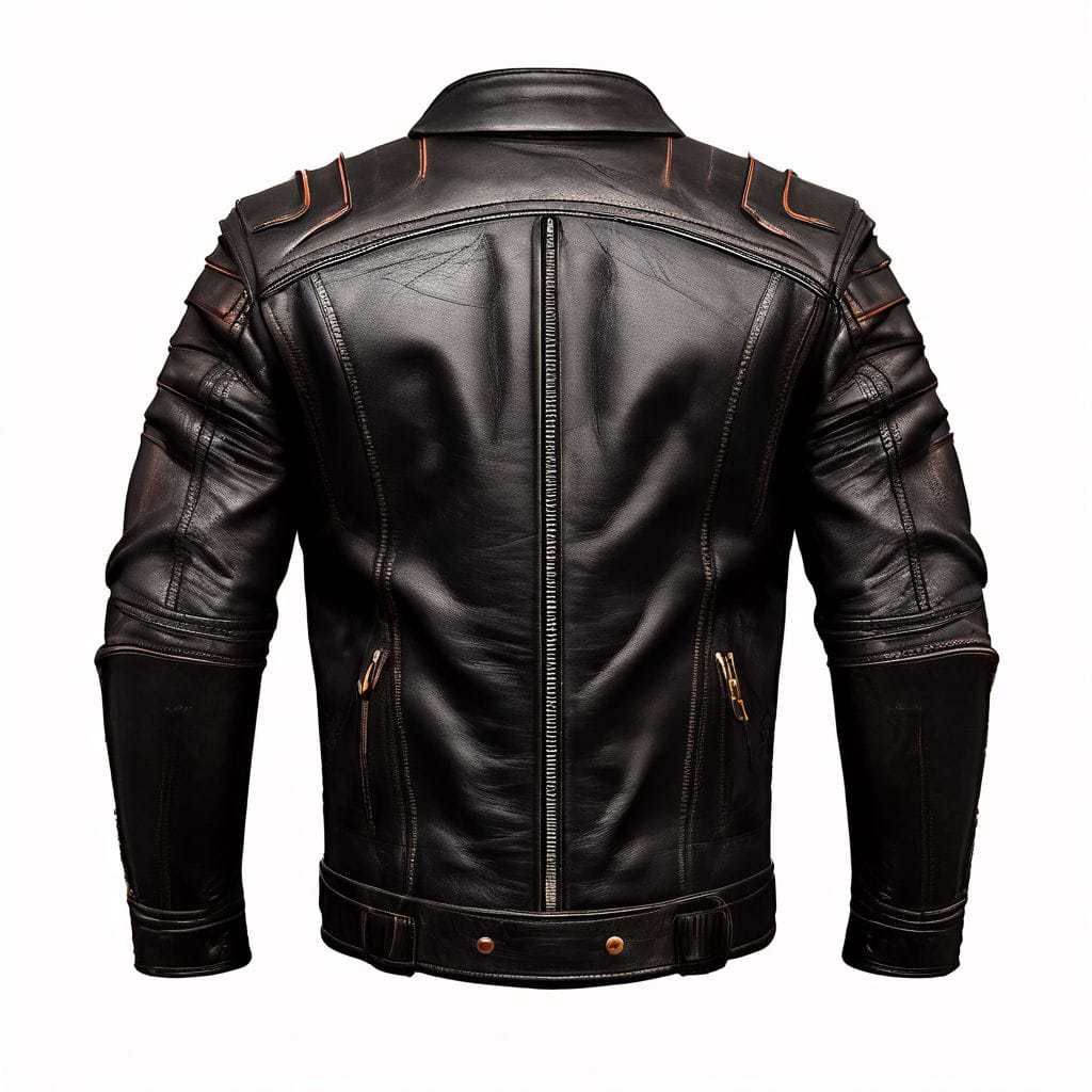 Men's leather Genuine Biker Jackets - view 2