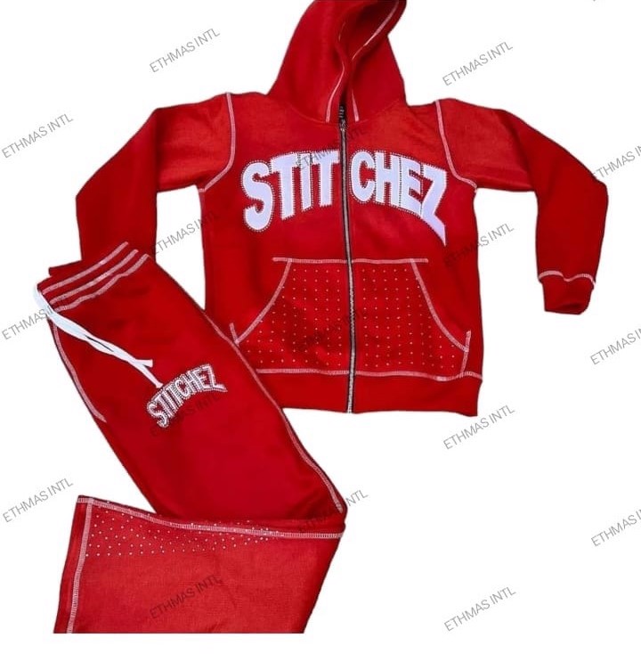 Customized Acidwash Zip Hoodie & Flare Pants - view 3